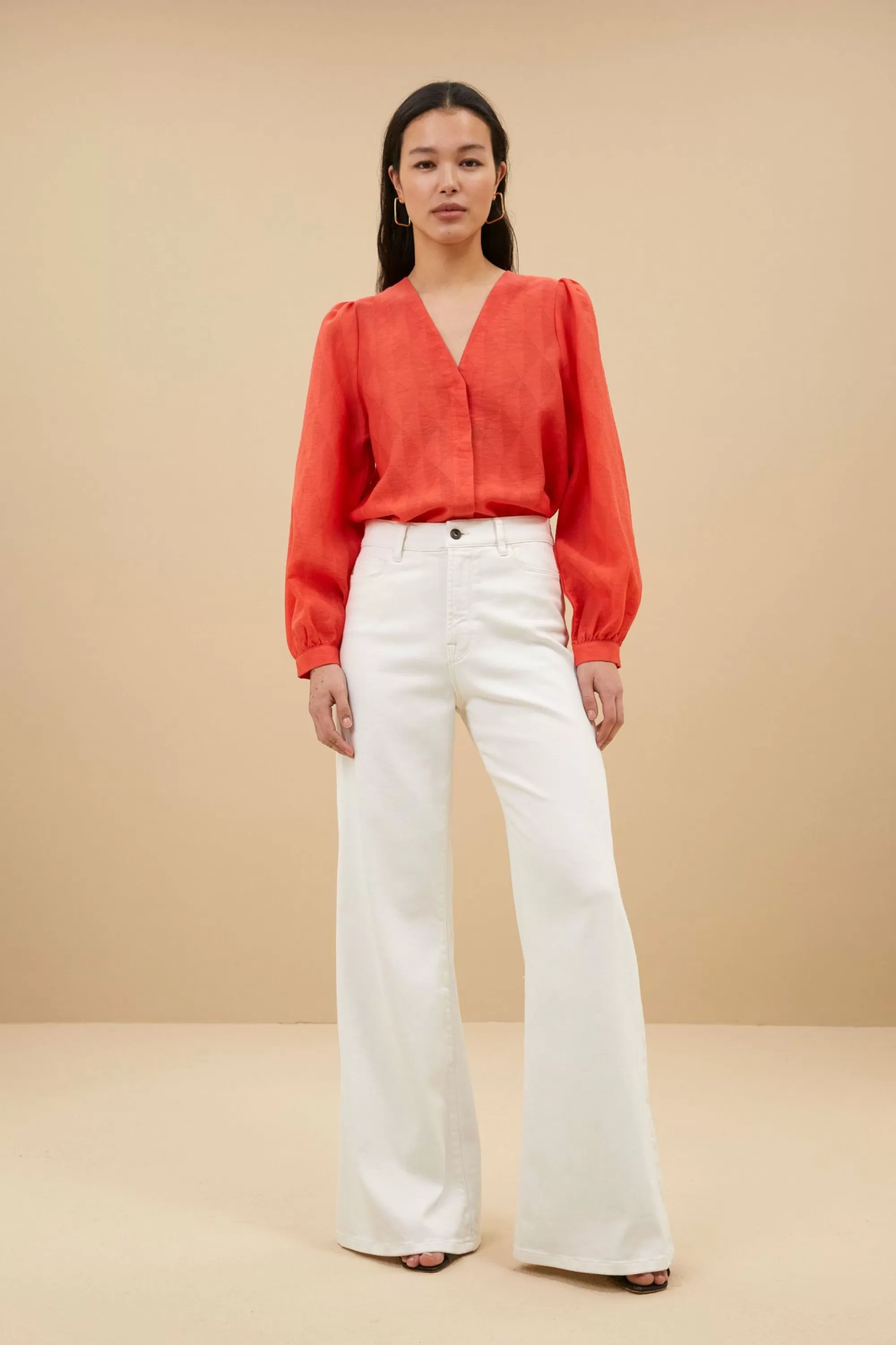 By bar Alba Blouse Coral Sale