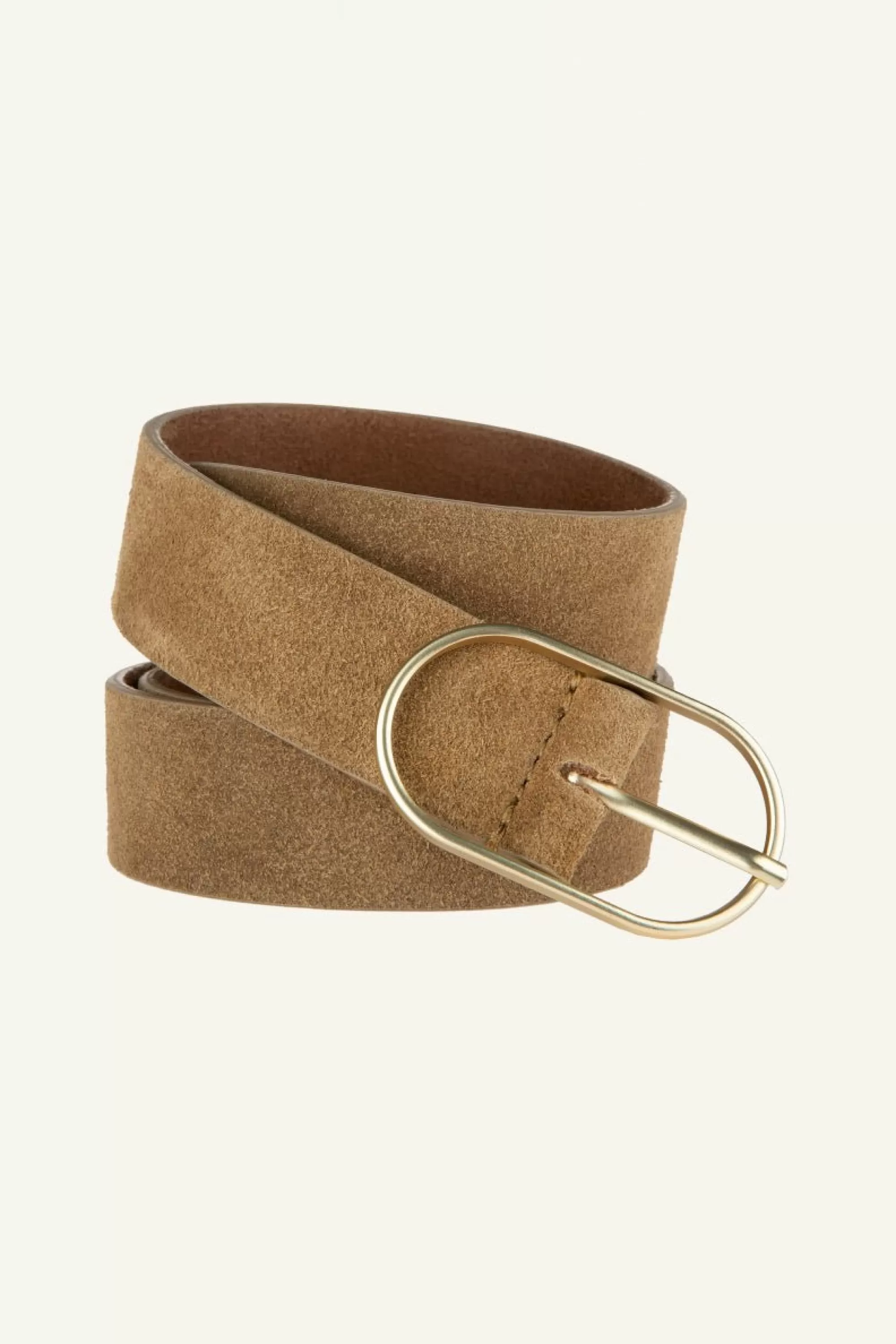 By bar Bella Suede Belt Dry-Khaki Store