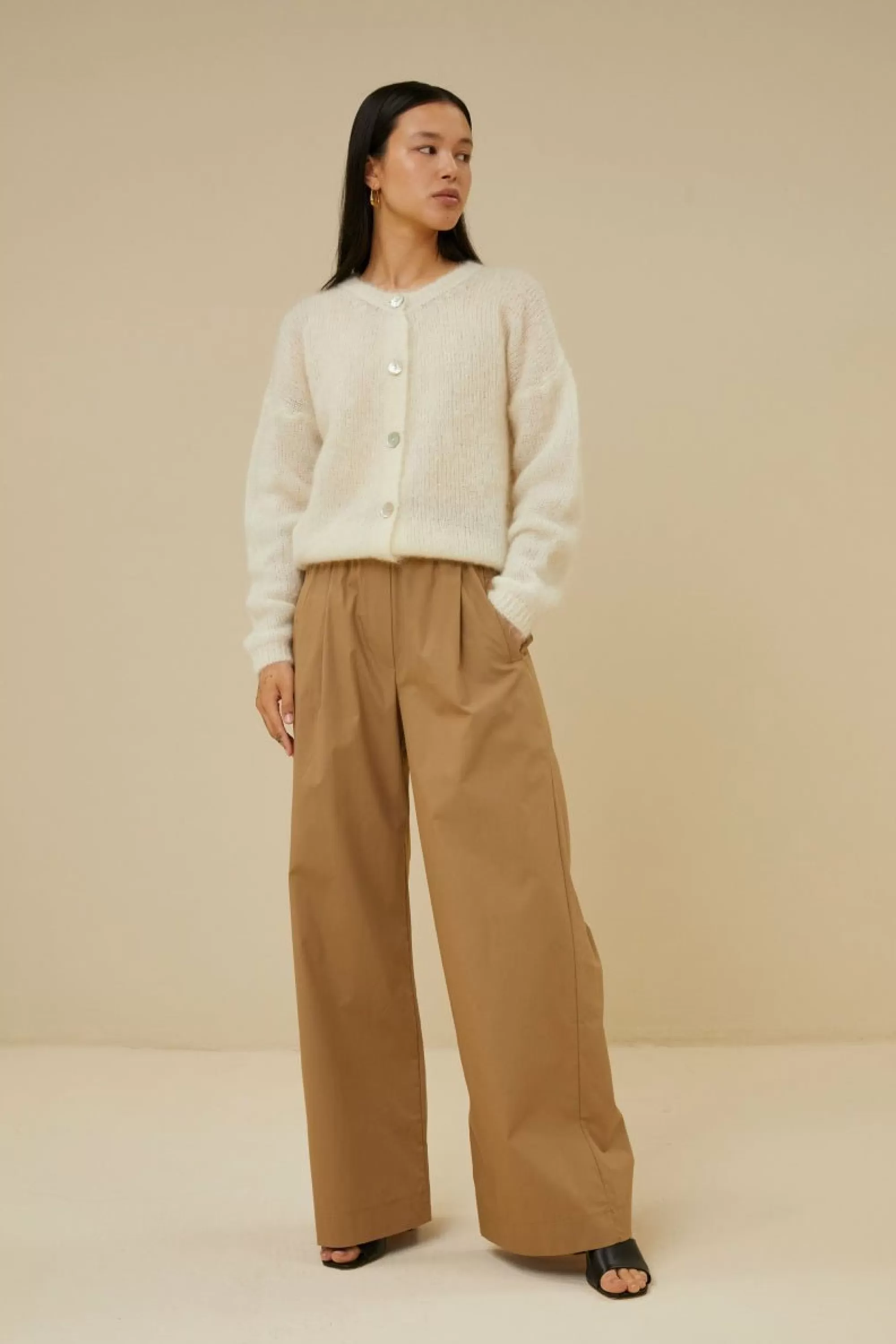 By bar Benji Poplin Pants Camel Discount