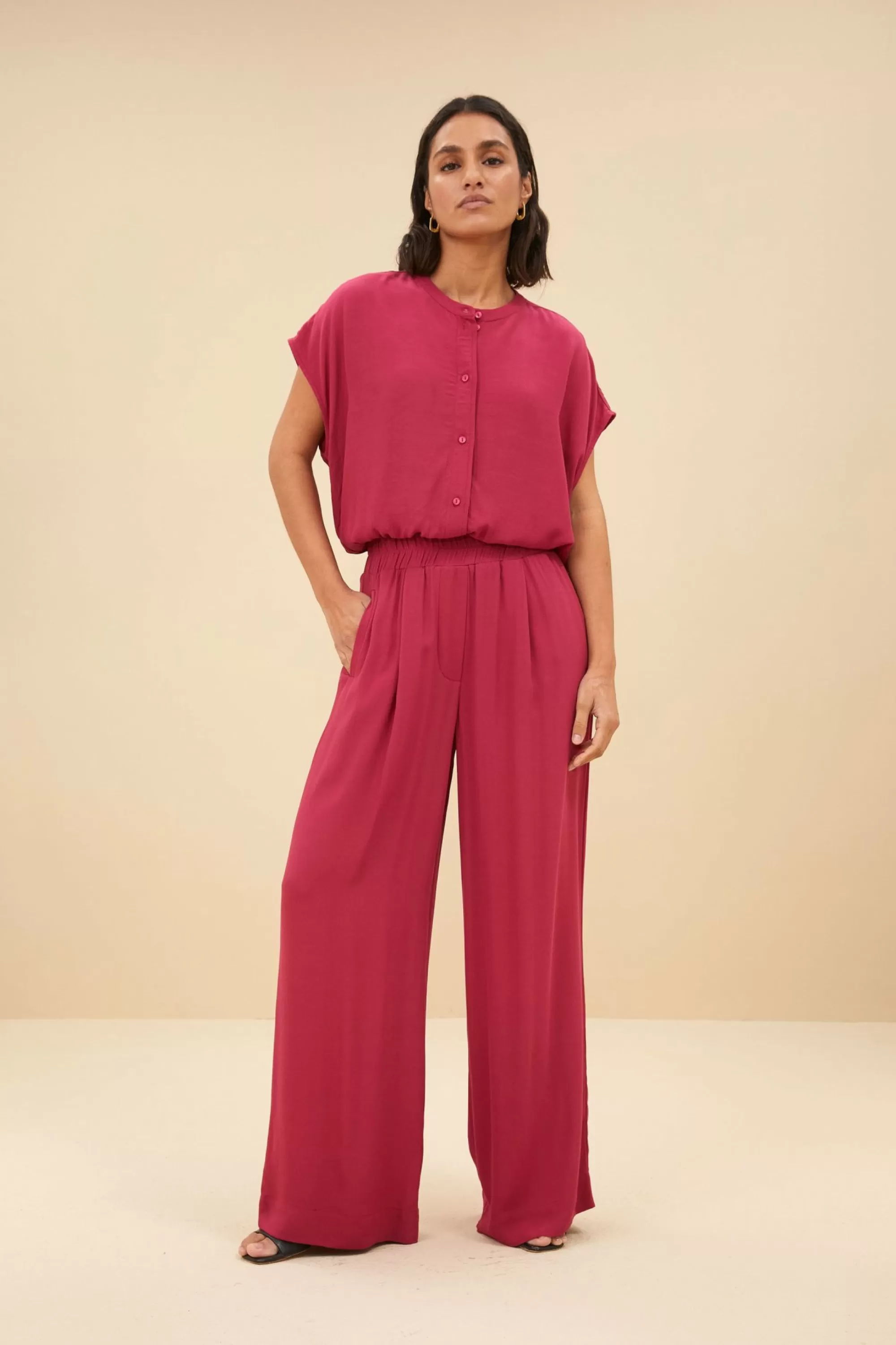 By bar Benji Viscose Pant Cerise Discount