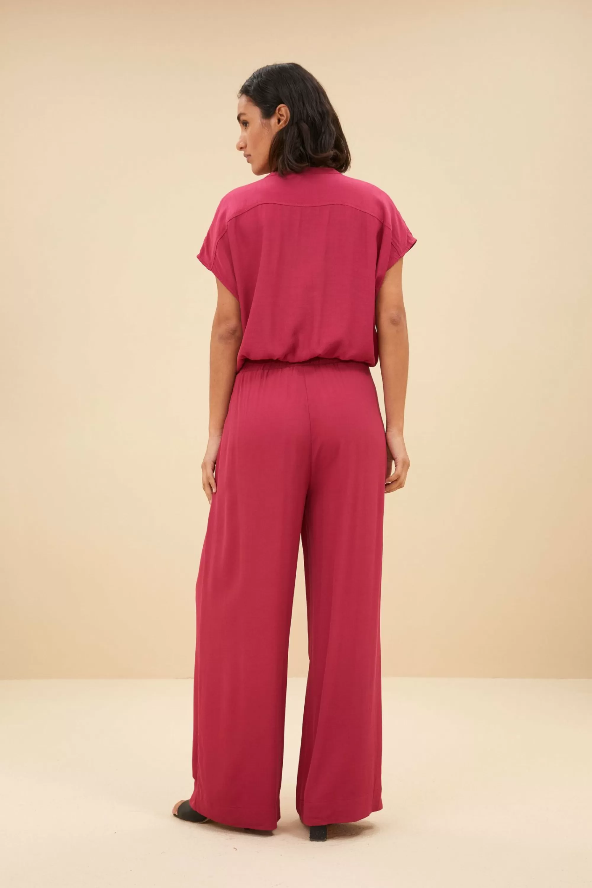 By bar Benji Viscose Pant Cerise Cheap