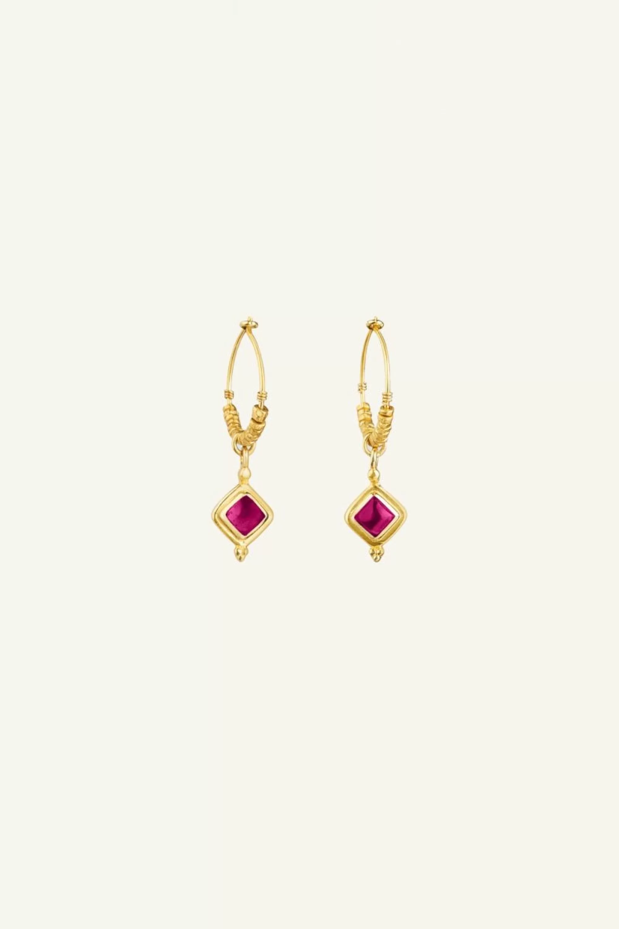 By bar Bo Earring Ruby New