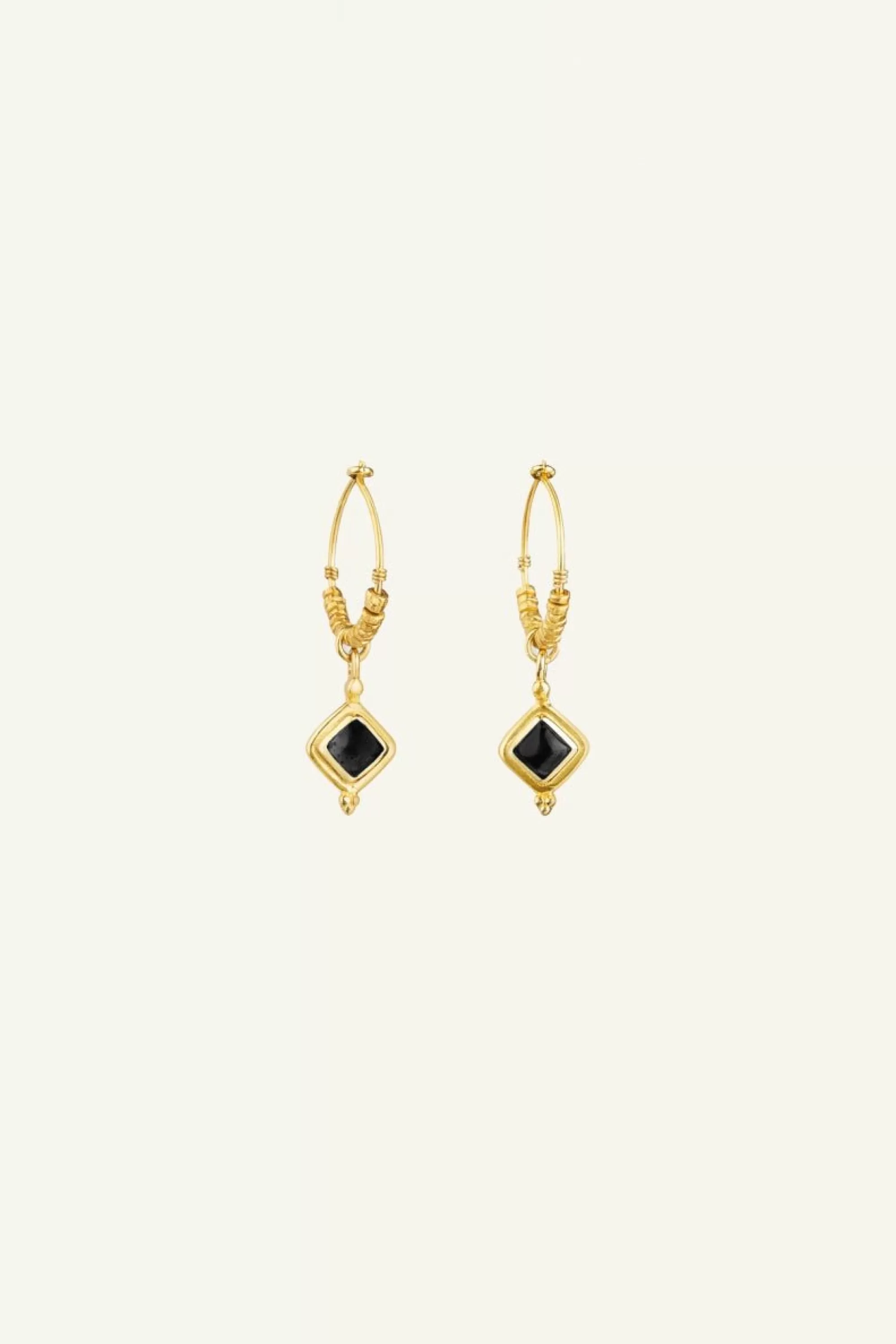 By bar Bo Earring Black Hot