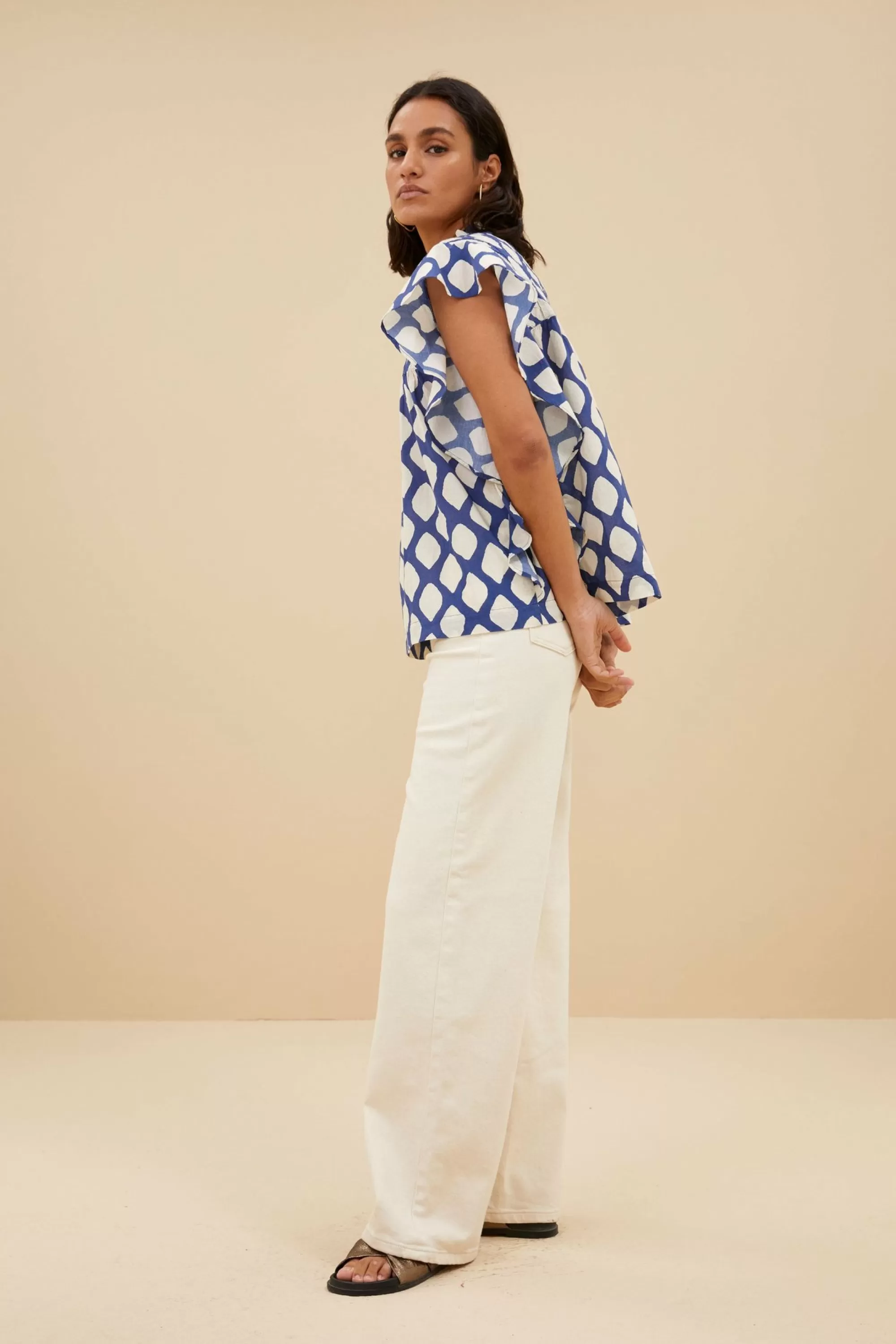 By bar Danee Balu Blouse Balu-Print Flash Sale