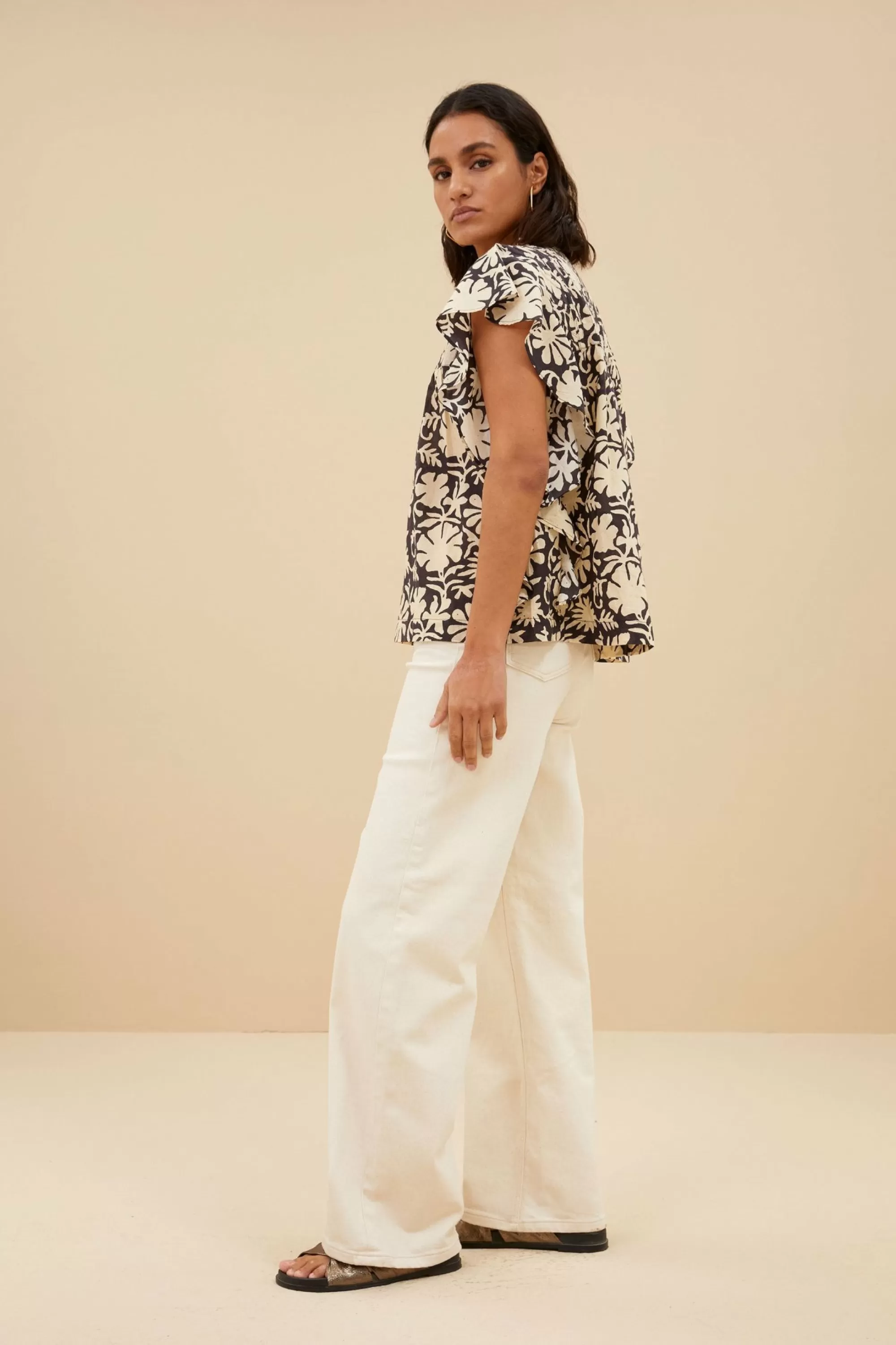 By bar Danee Veda Blouse Veda-Print Flash Sale