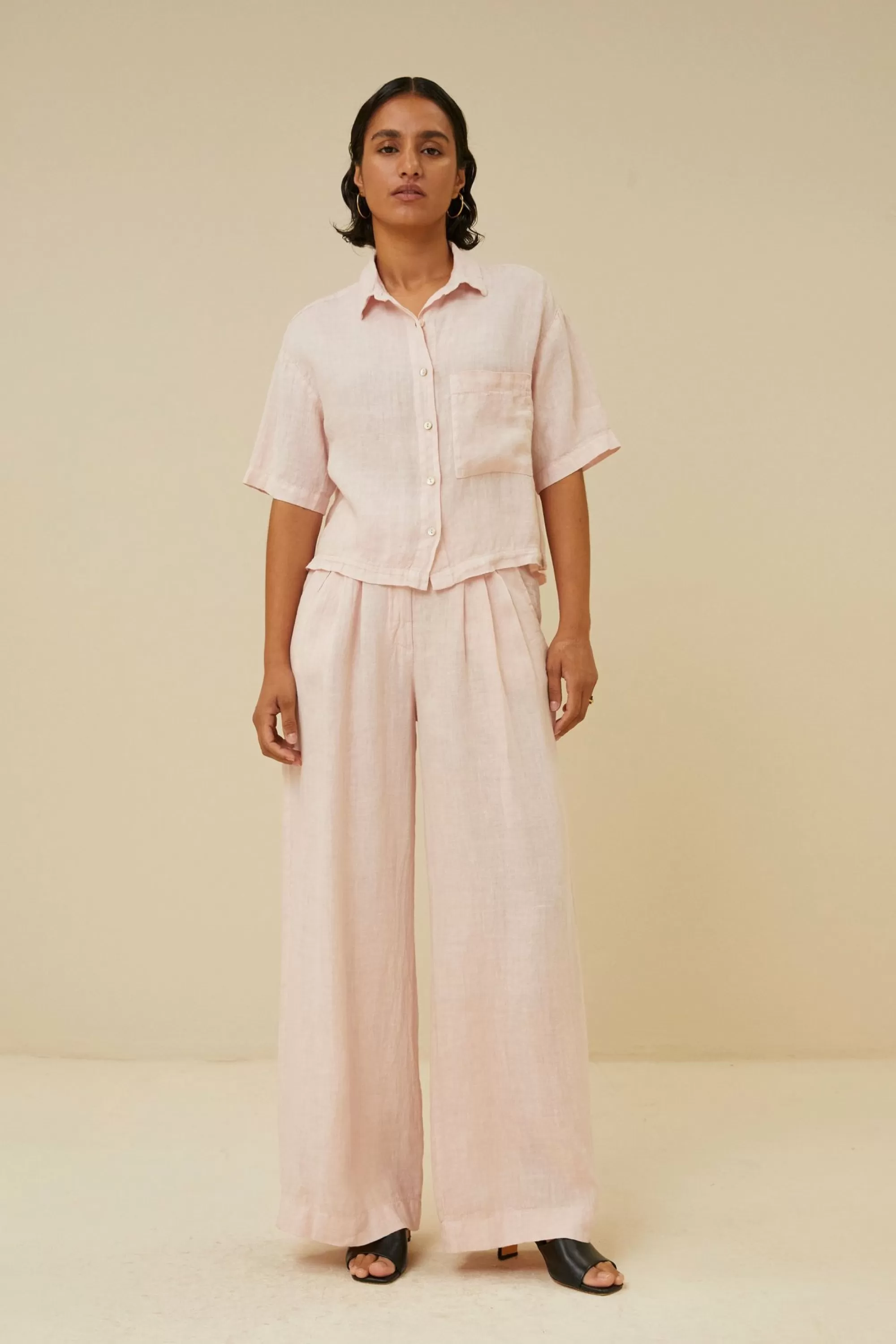 By bar Eli Linen Pant Cipria-Pink Best