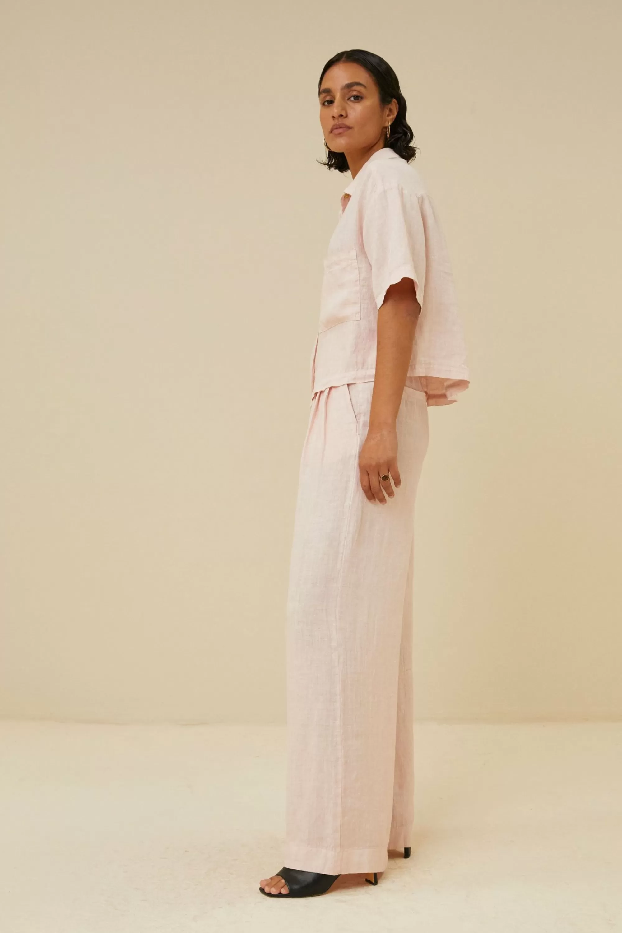 By bar Eli Linen Pant Cipria-Pink Best