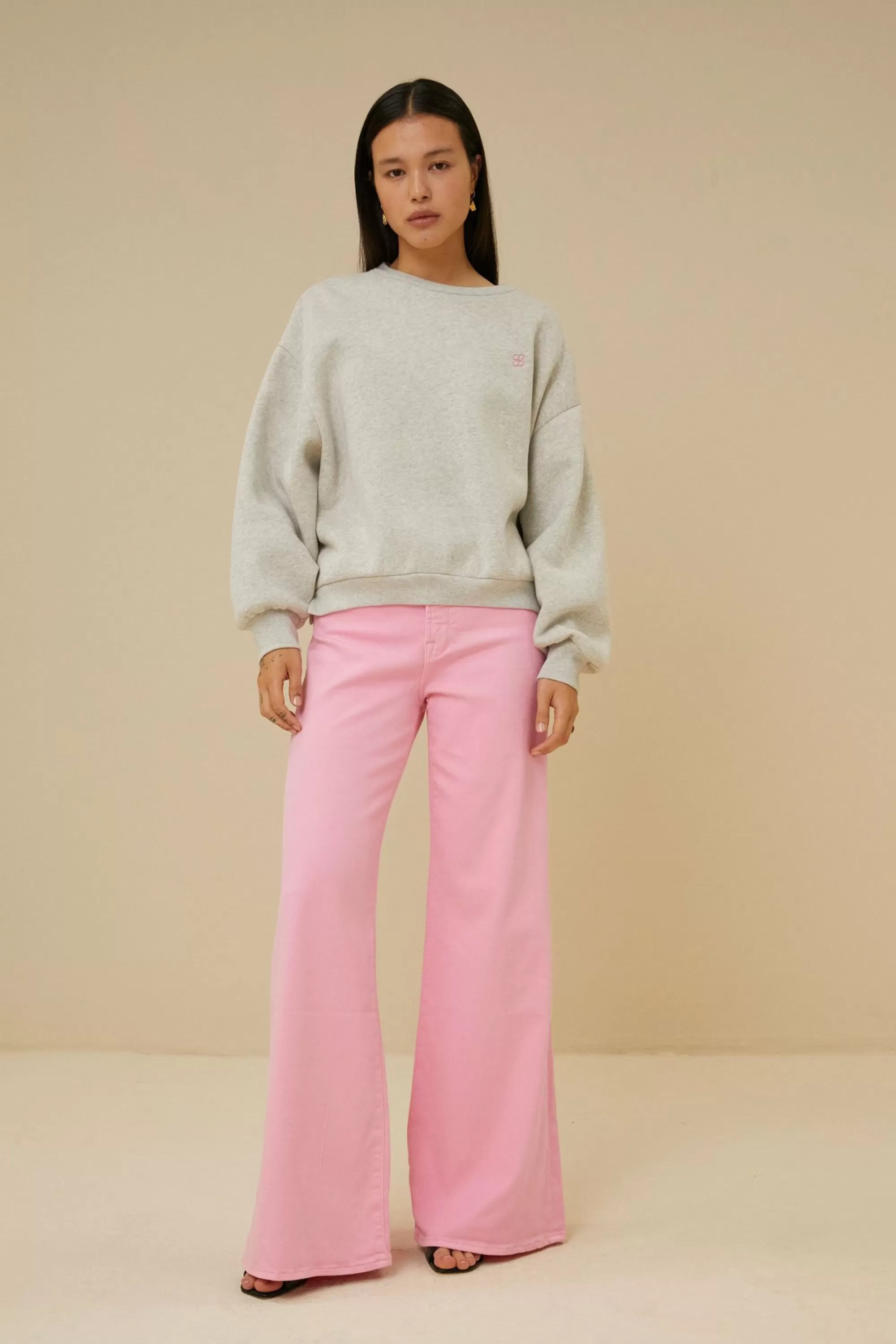 By bar Femme Organic Twill Pant Bubblegum Flash Sale