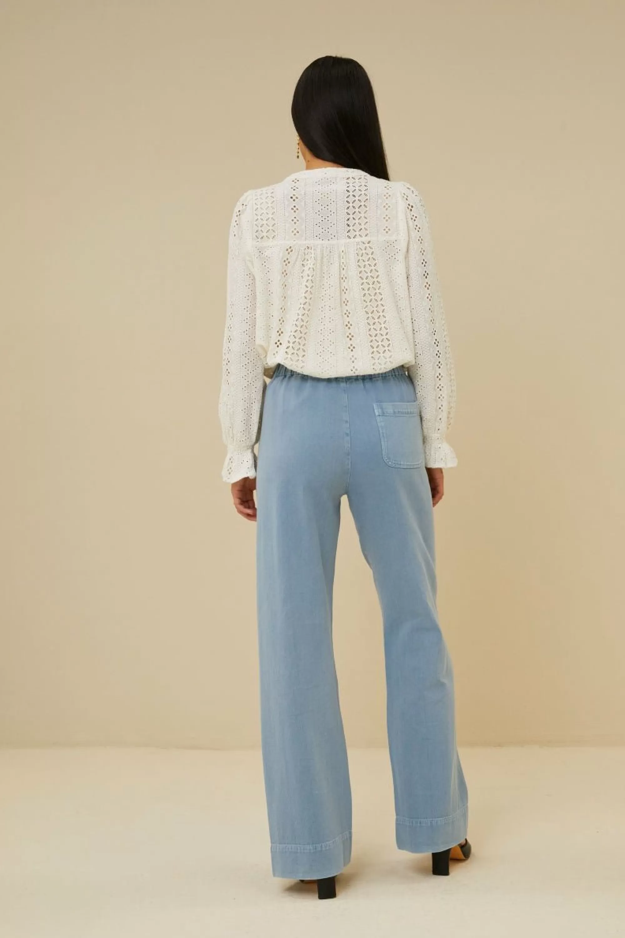 By bar Frankie Embroidery Blouse Off-White Flash Sale