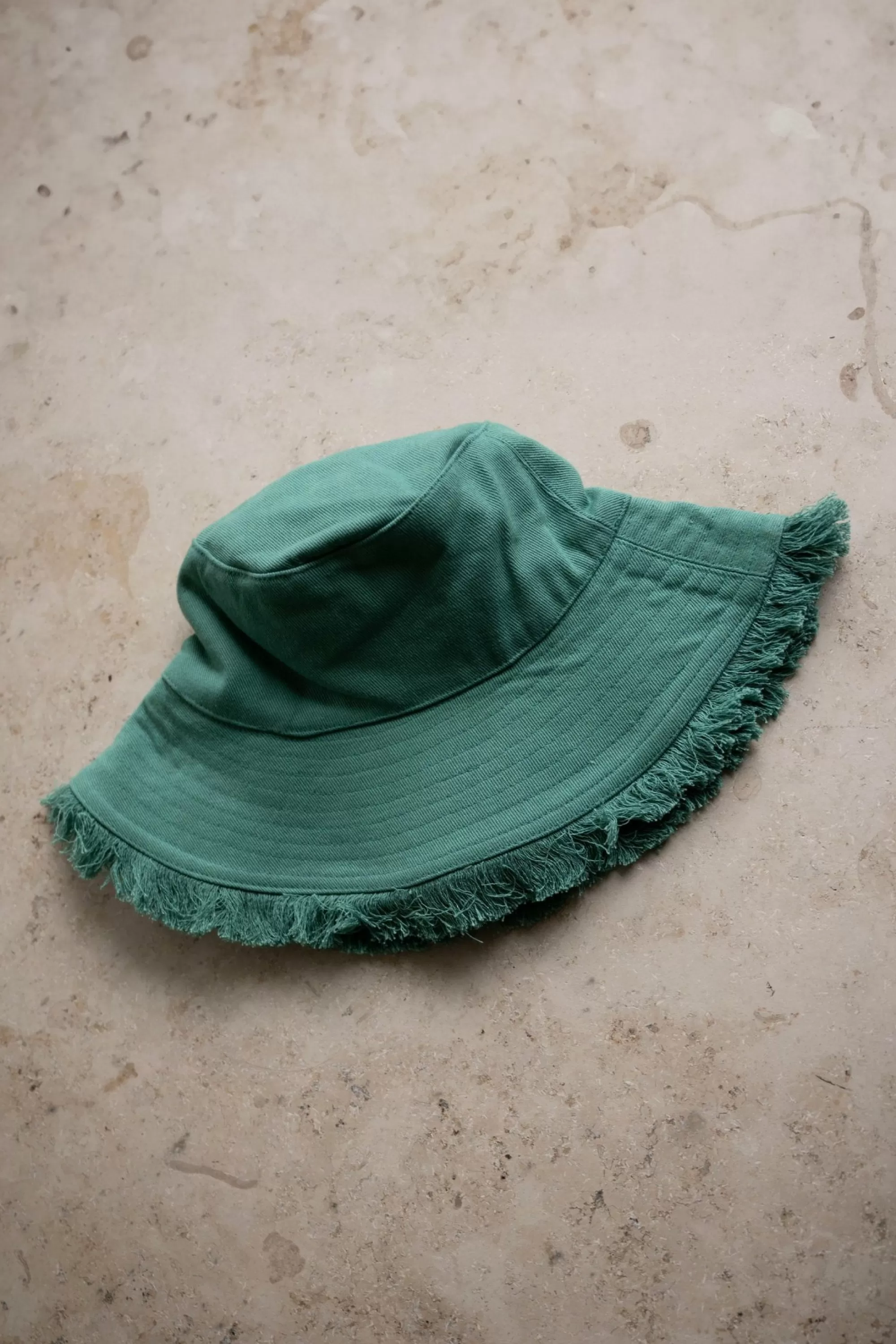 By bar Fringed Bucket Hat Aloe-Vera Sale