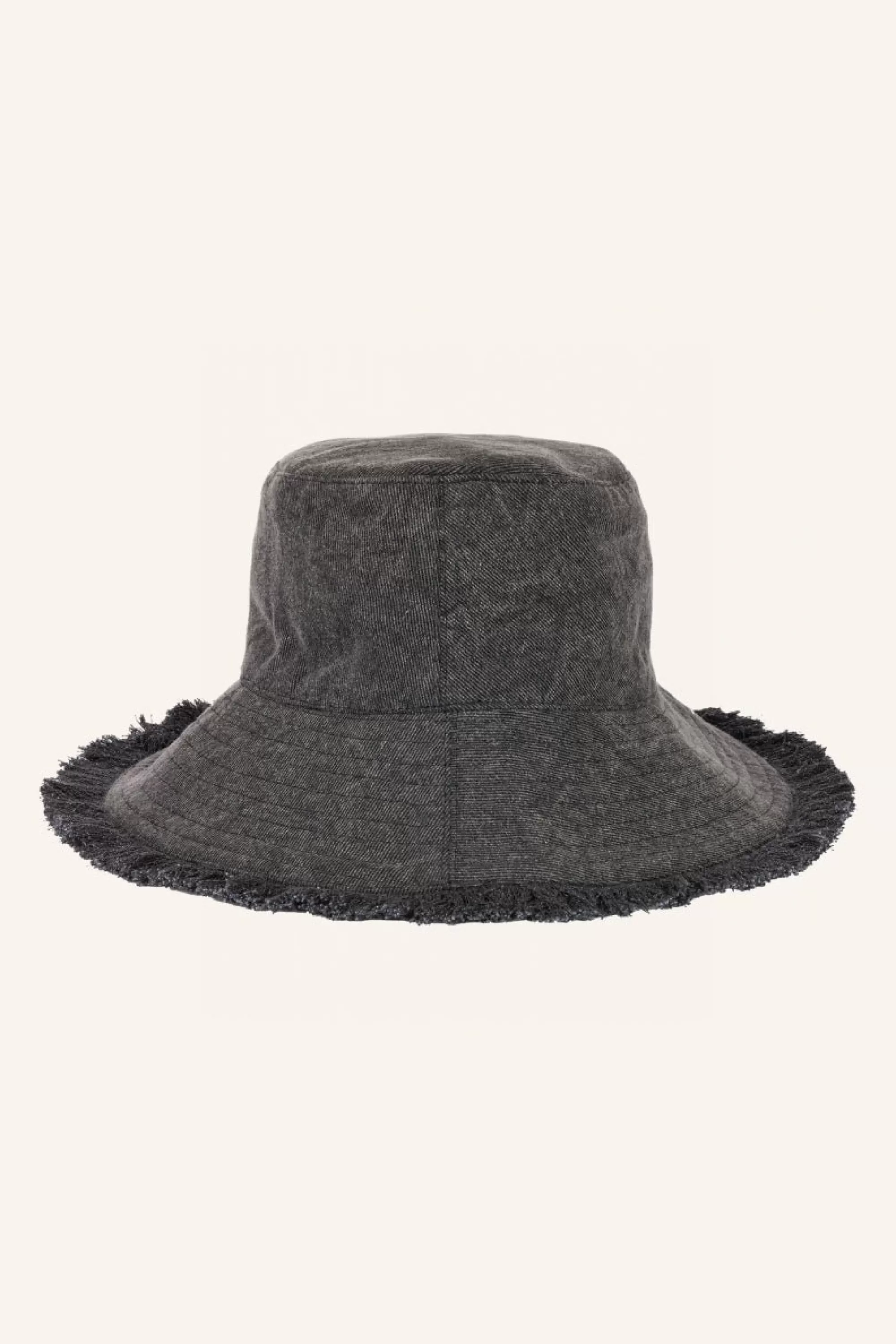 By bar Fringed Bucket Hat Jet-Black Online