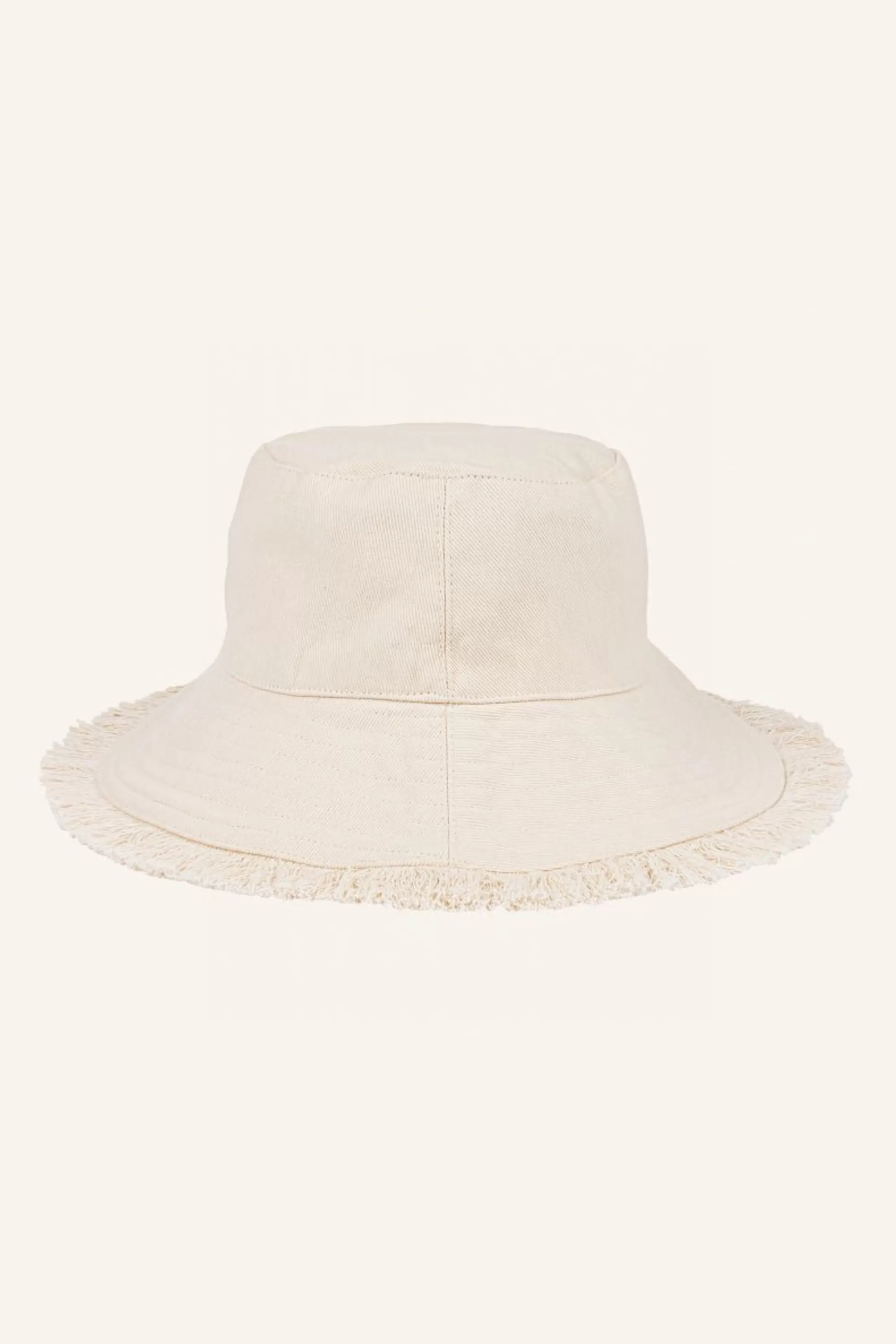 By bar Fringed Bucket Hat Grain Cheap