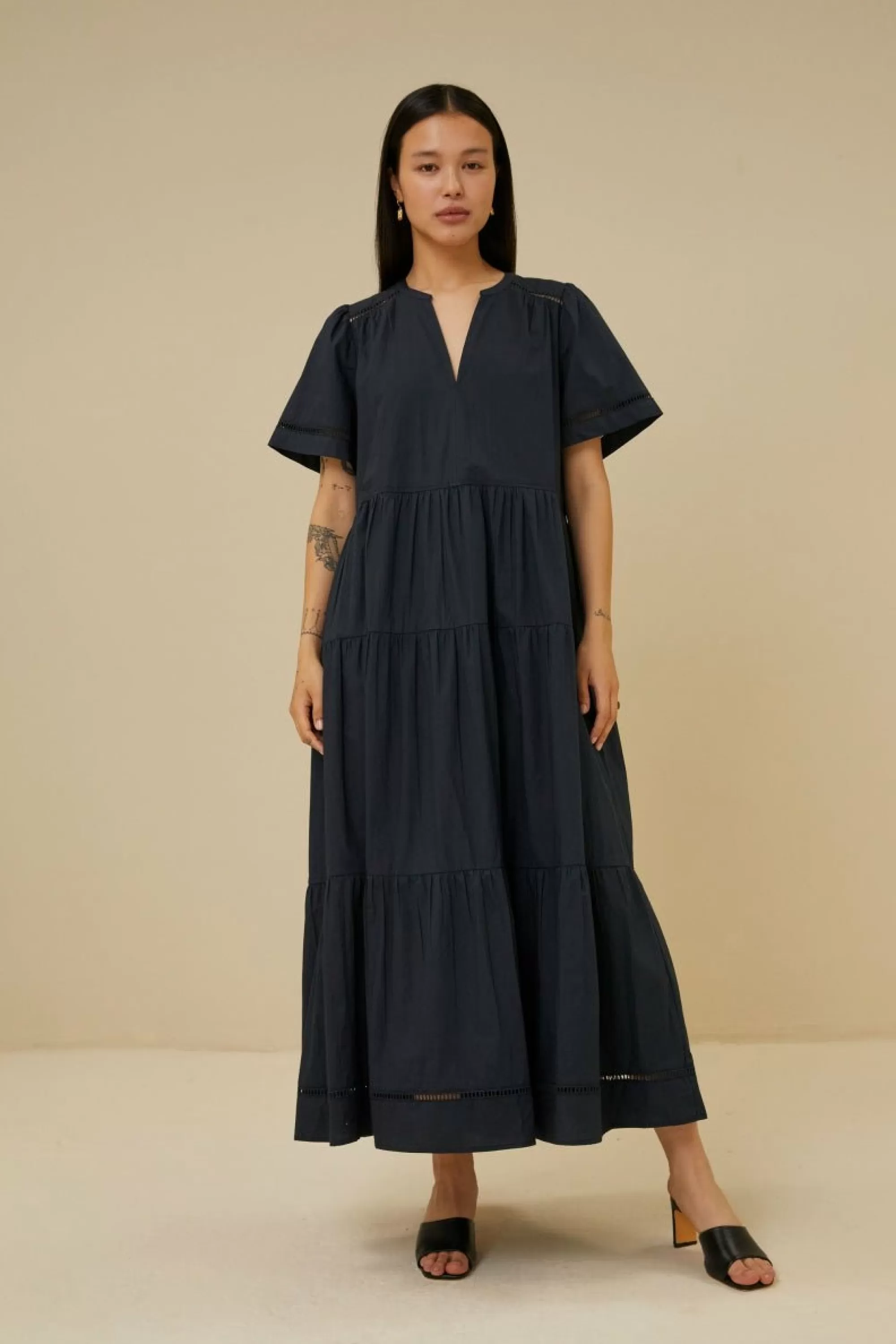 By bar Jay Poplin Dress Midnight New