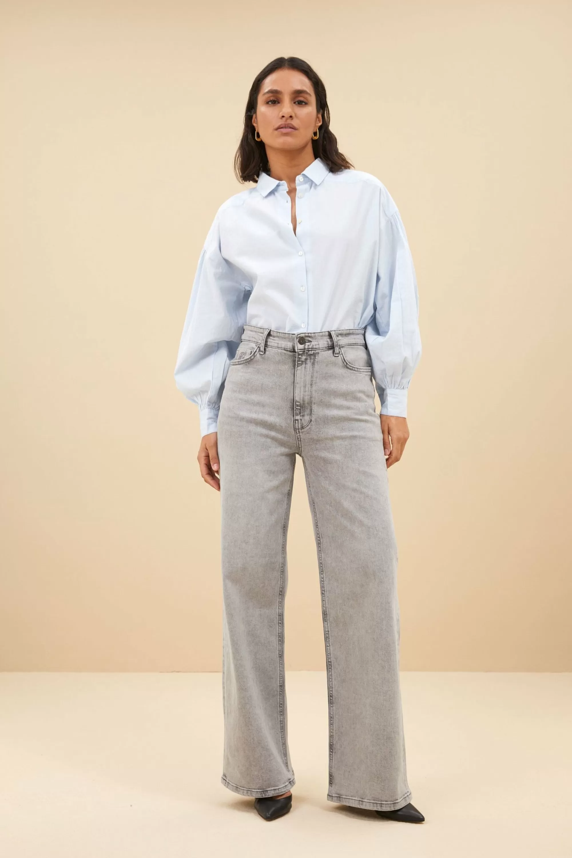 By bar Lina Pant Grey-Denim Flash Sale