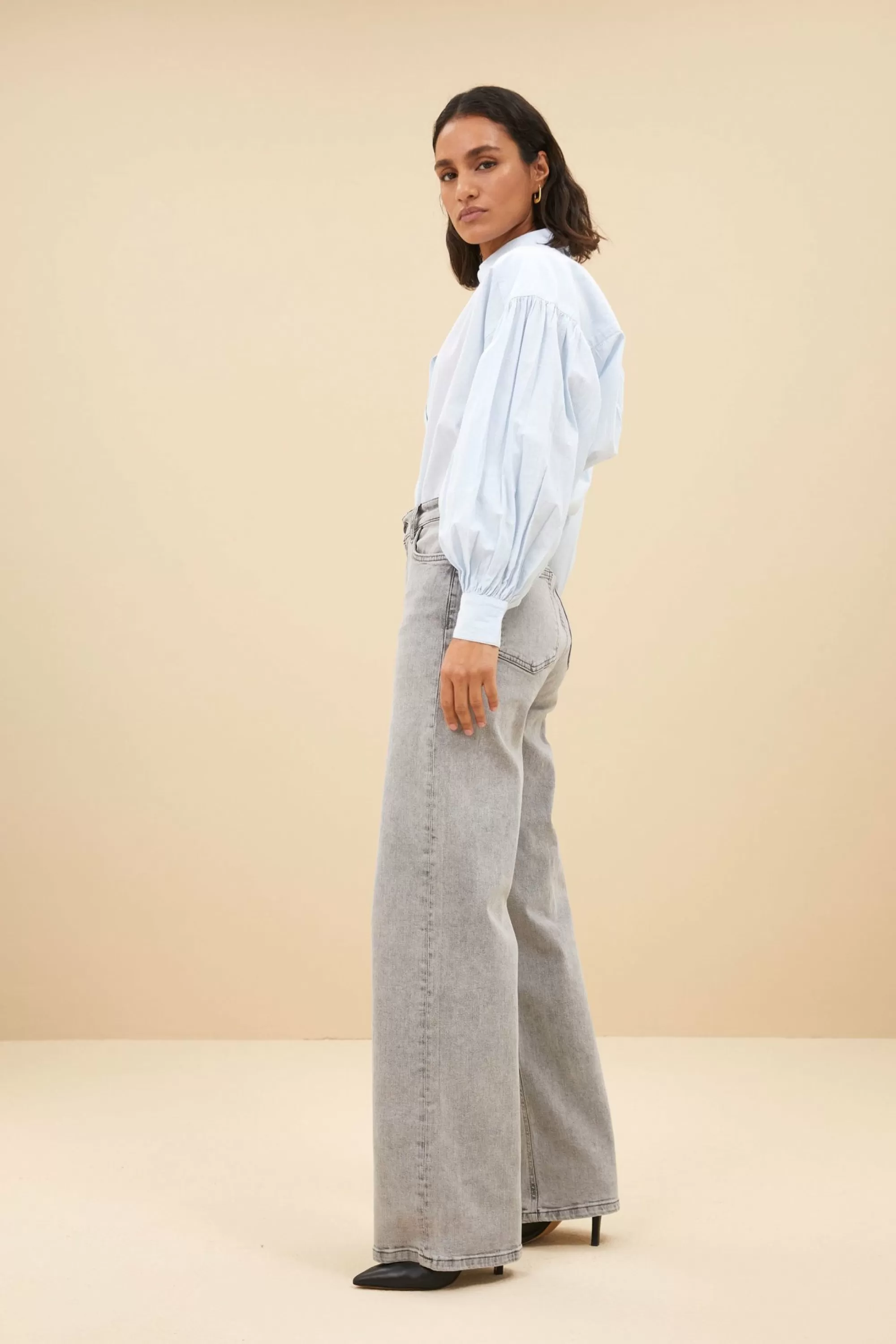 By bar Lina Pant Grey-Denim Flash Sale