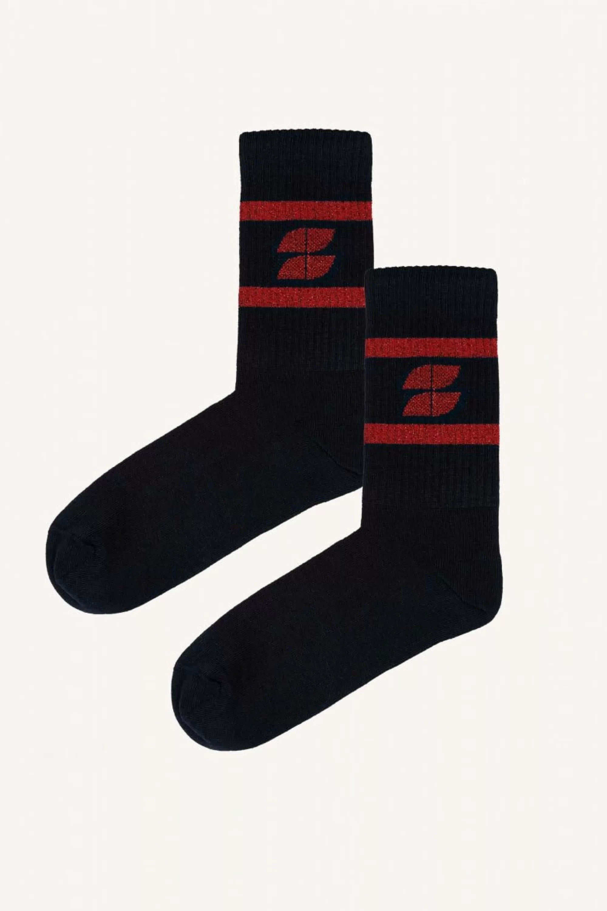 By bar Logo Sock Midnight-Poppi Fashion