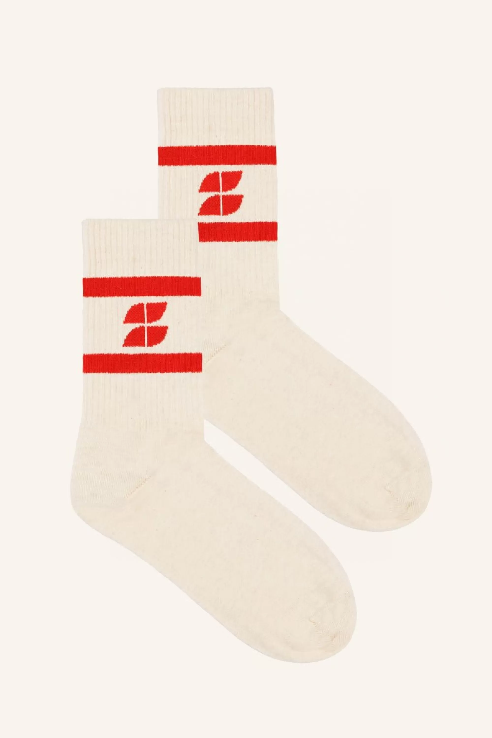 By bar Logo Uni Socks Poppy-Red Store