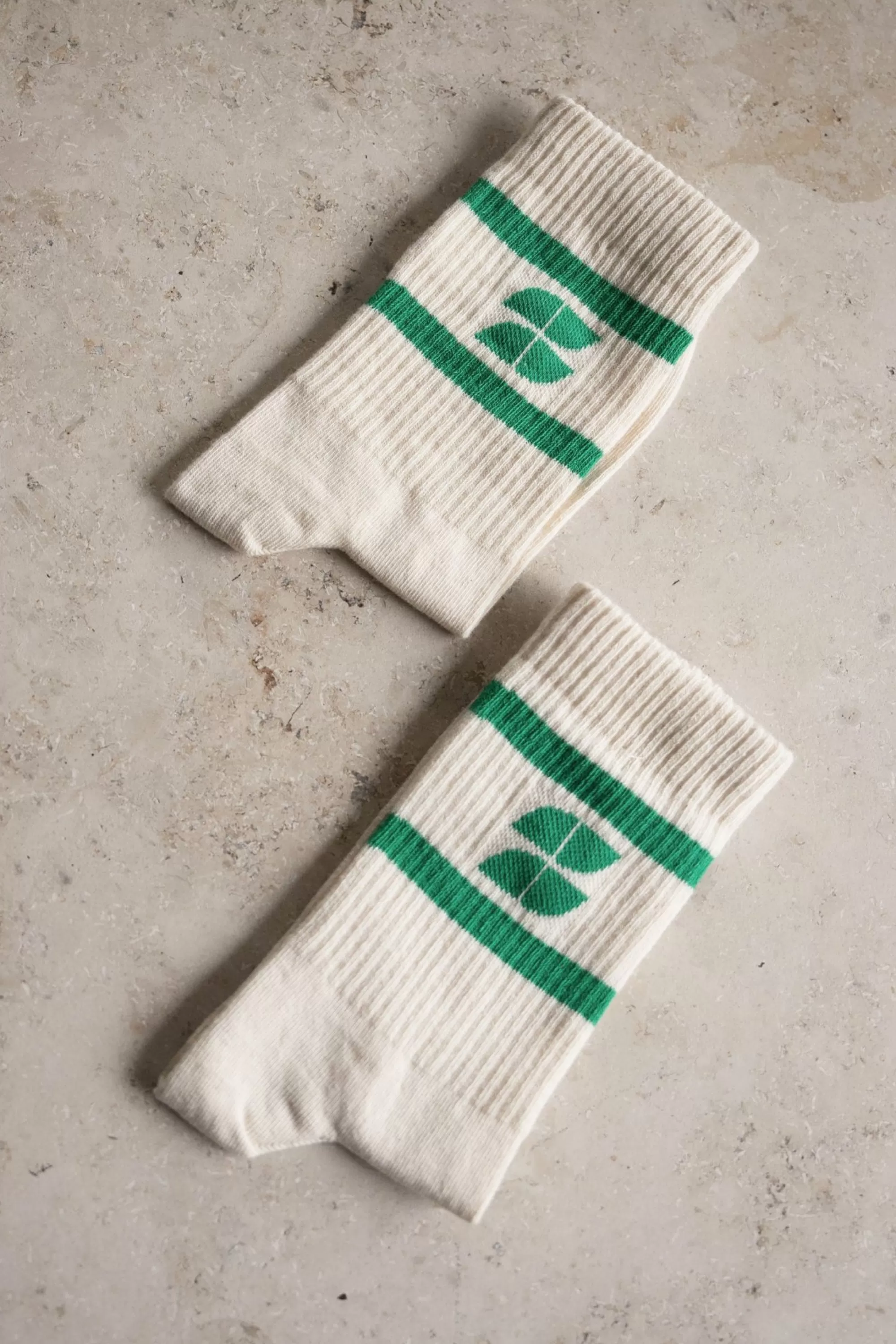 By bar Logo Uni Socks Spring-Green Flash Sale