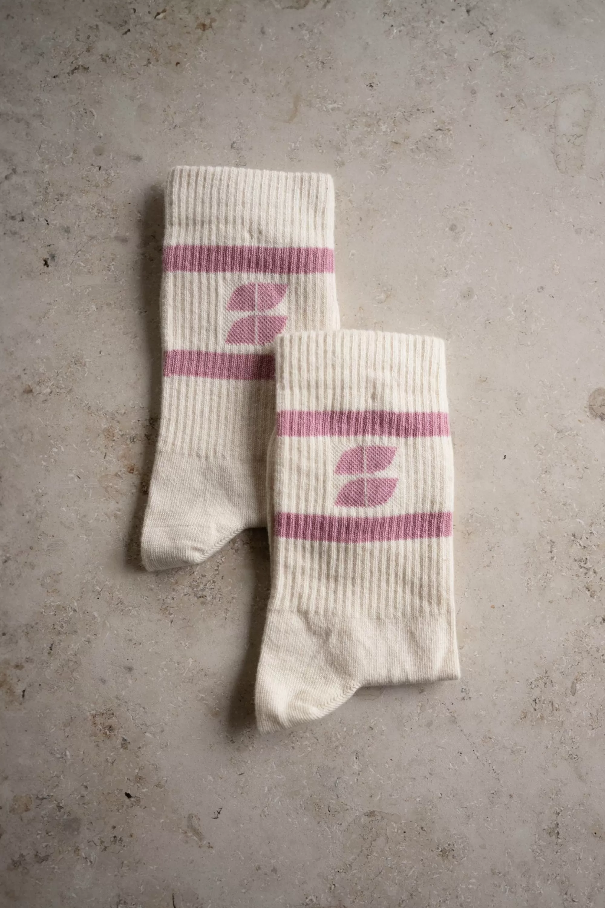 By bar Logo Uni Socks Ash-Rose Cheap