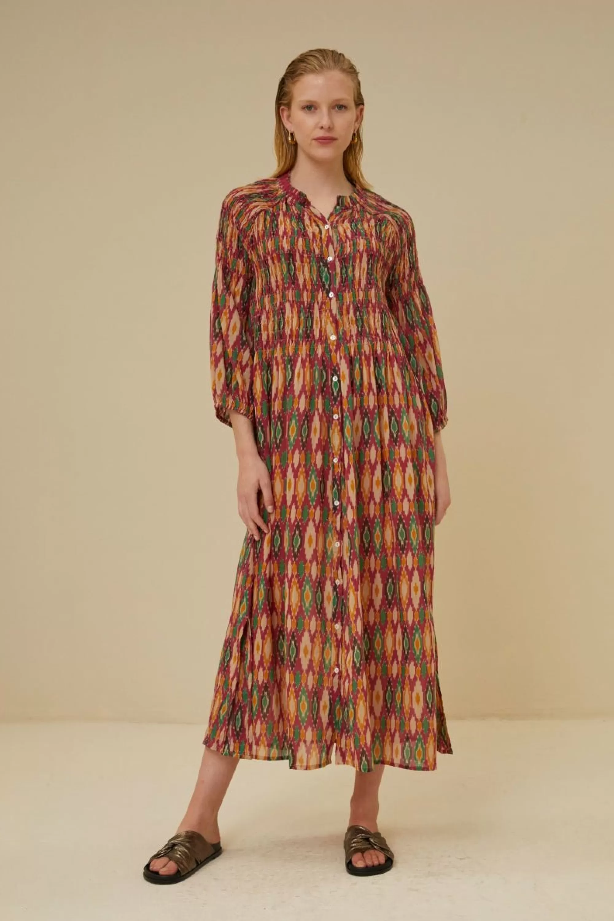 By bar Loulou Summer Ikat Dress Summer-Ikat-Print Best Sale