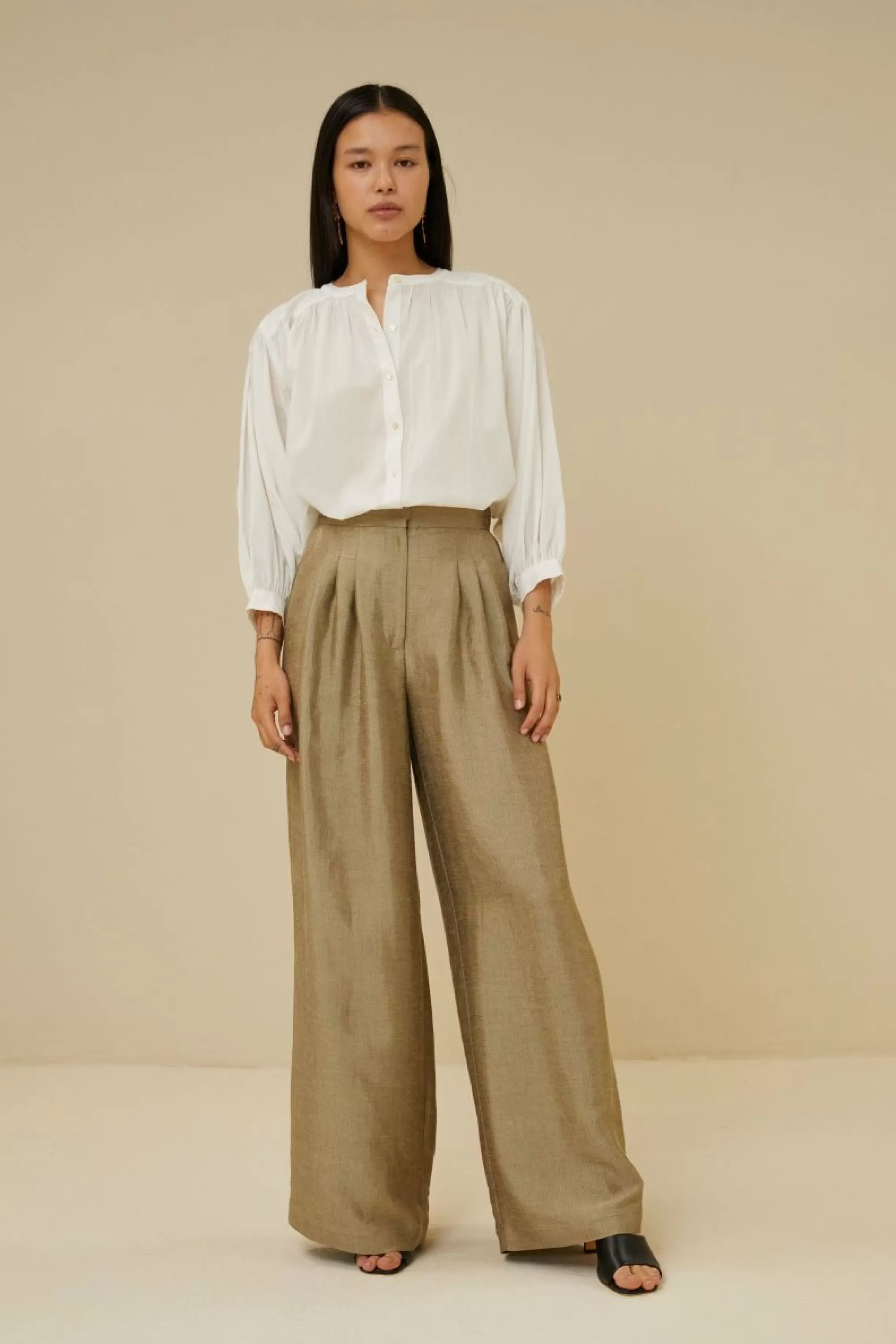 By bar Lucy Chambric Blouse Off-White Cheap