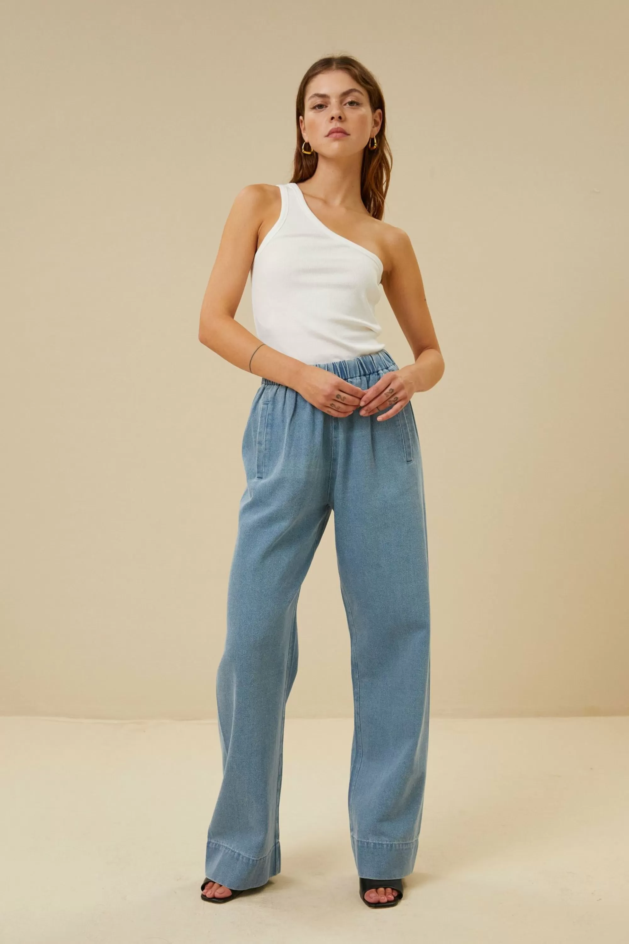 By bar Mees Denim Pant Light-Denim Clearance