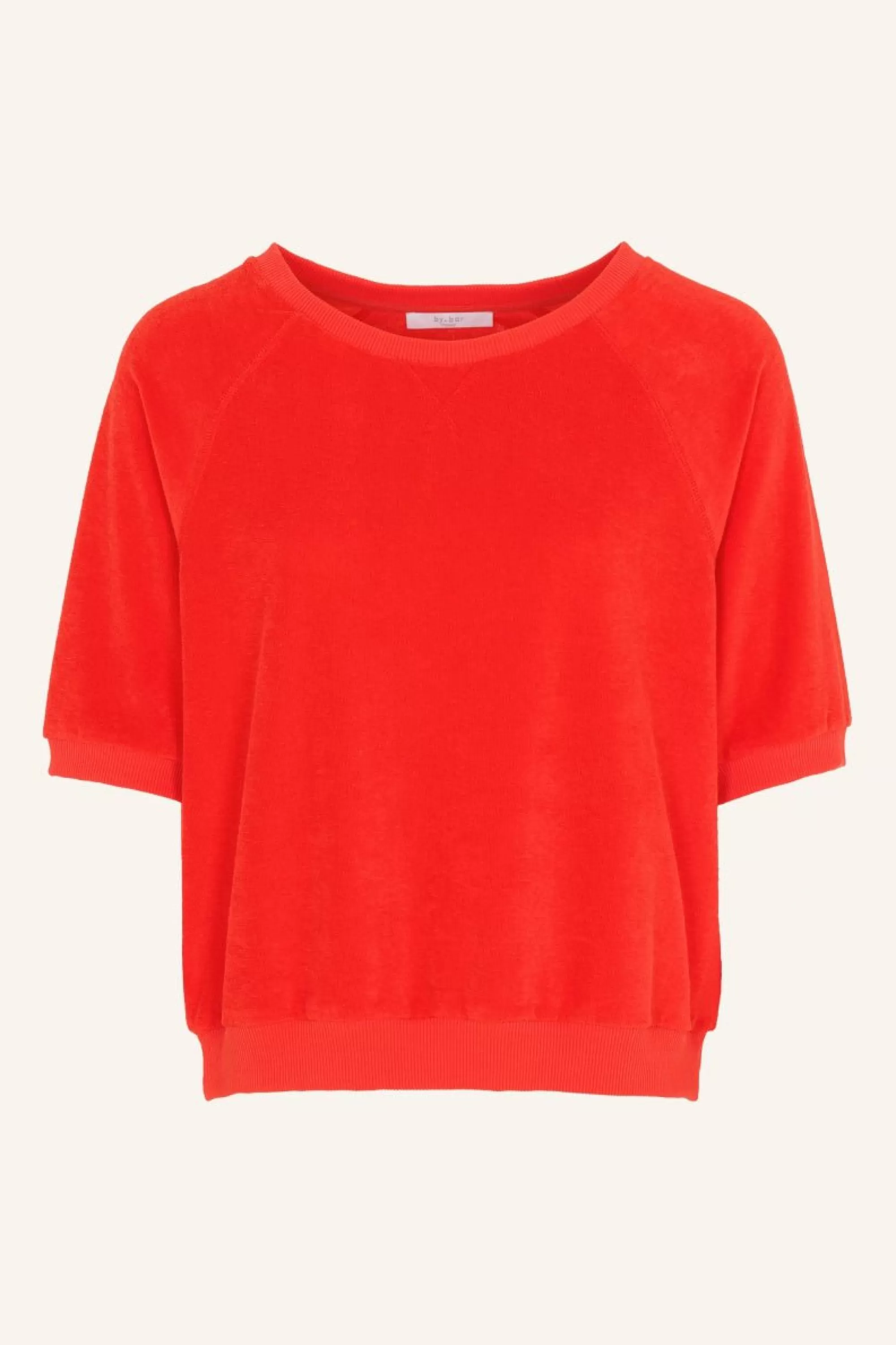 By bar Neva Slub Top Poppy-Red Store