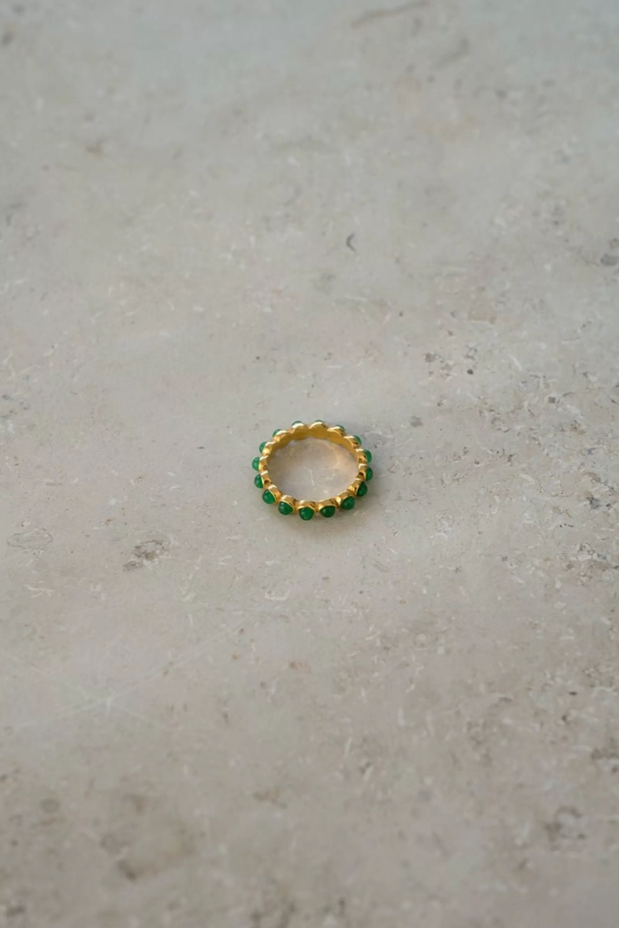 By bar Noah Ring Emerald Fashion