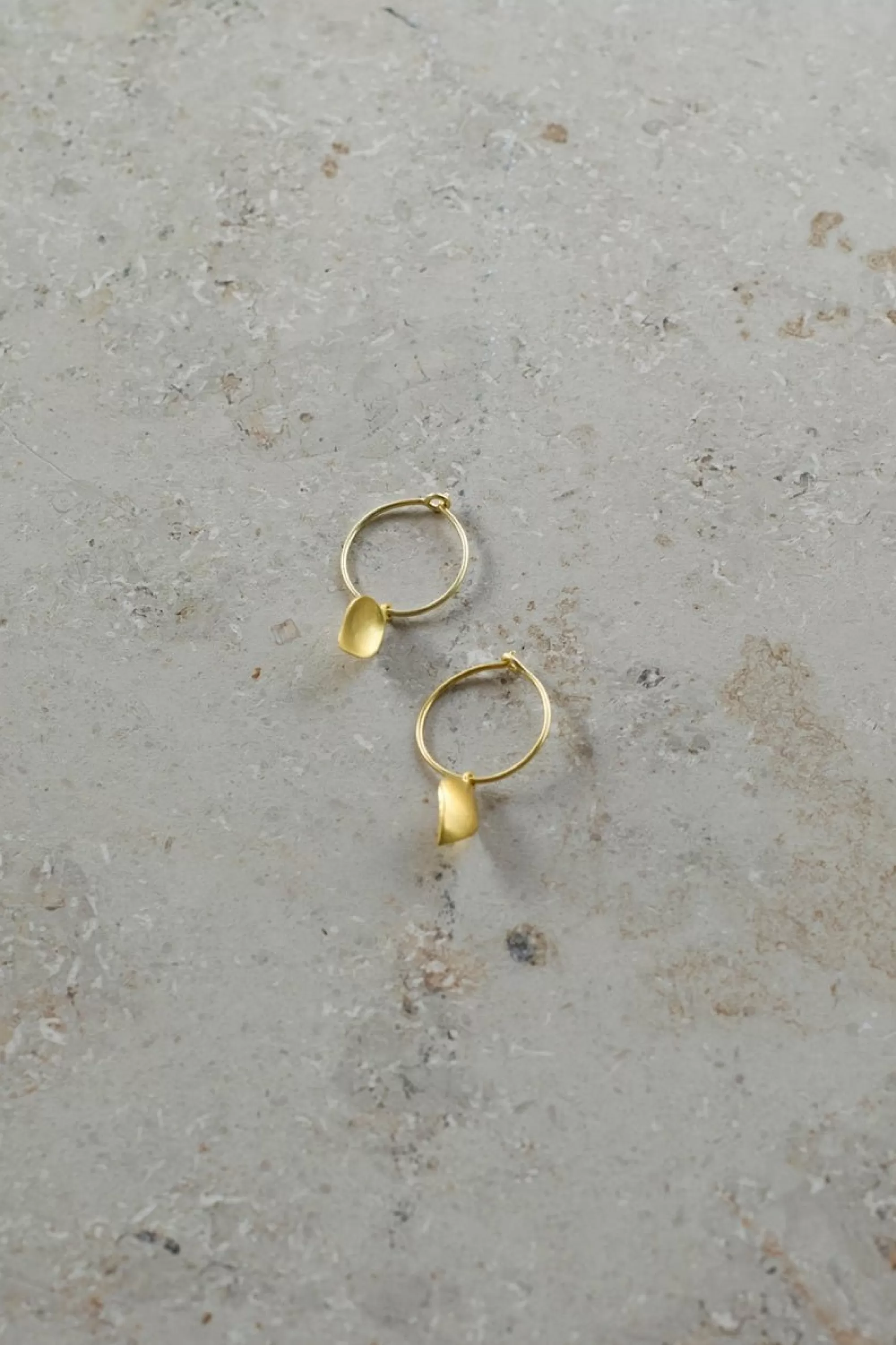 By bar Pd Leave Hoop Earring Gold Best