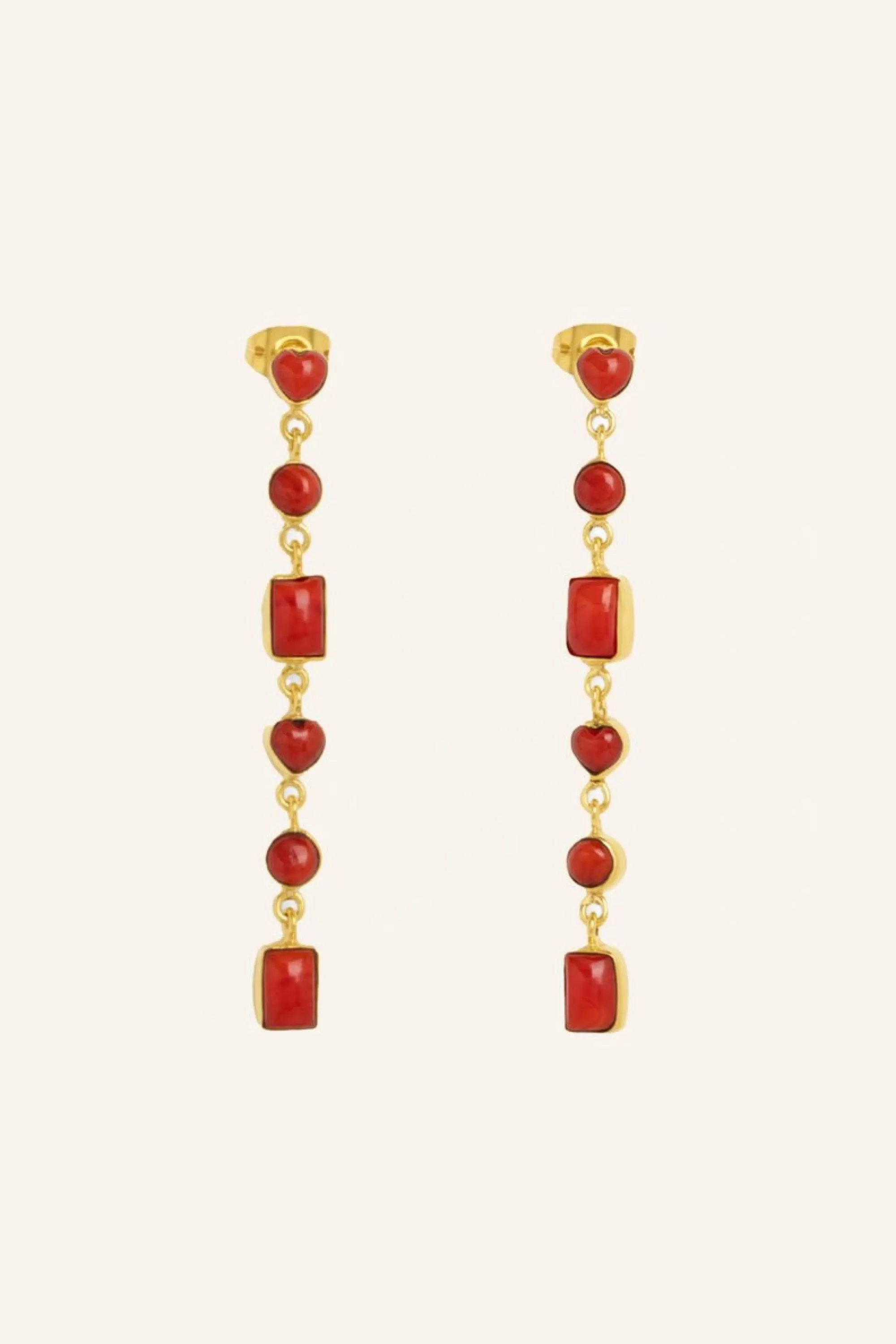 By bar Pd Nolan Earring Red Cheap