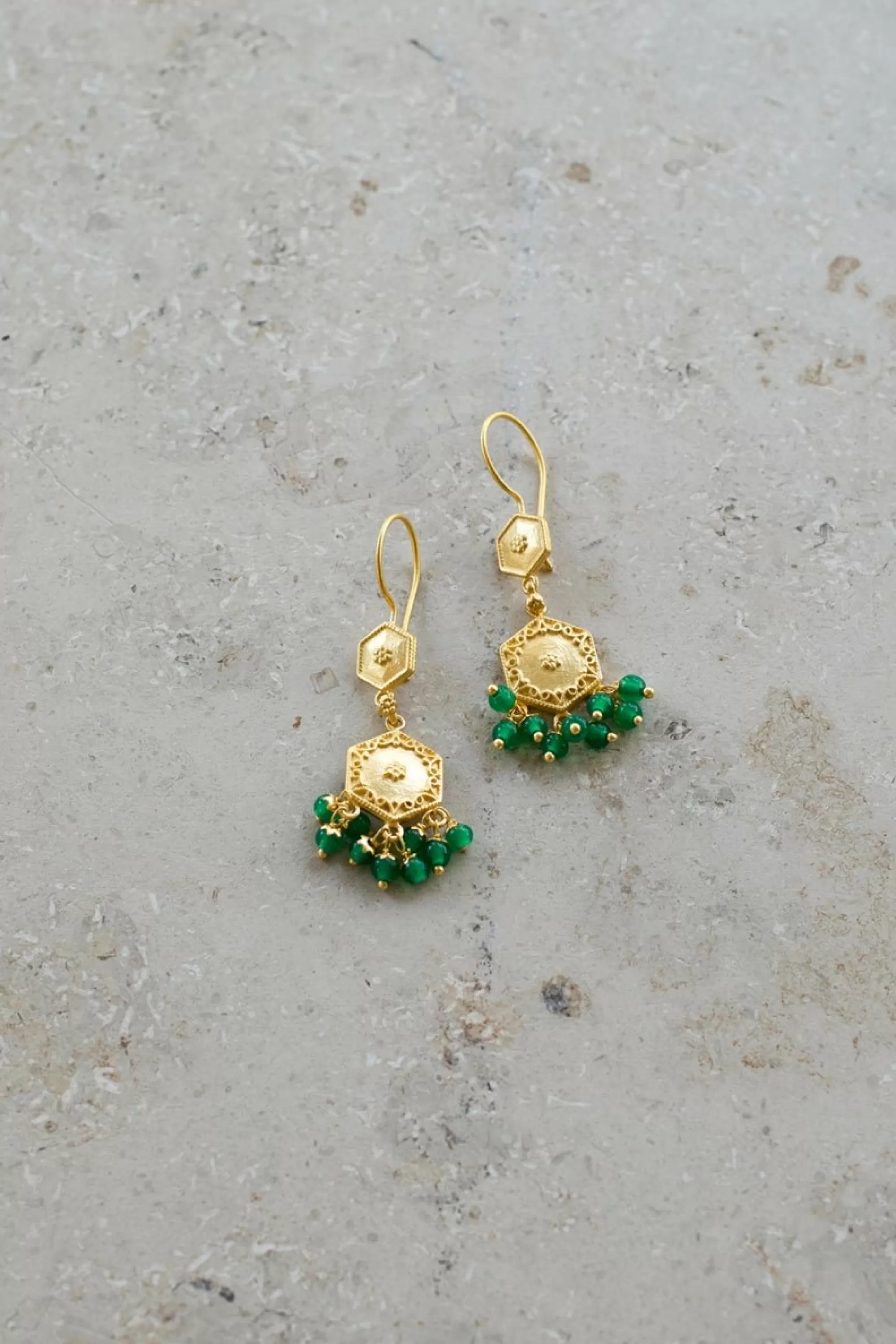 By bar Pd Royal Earring Green New