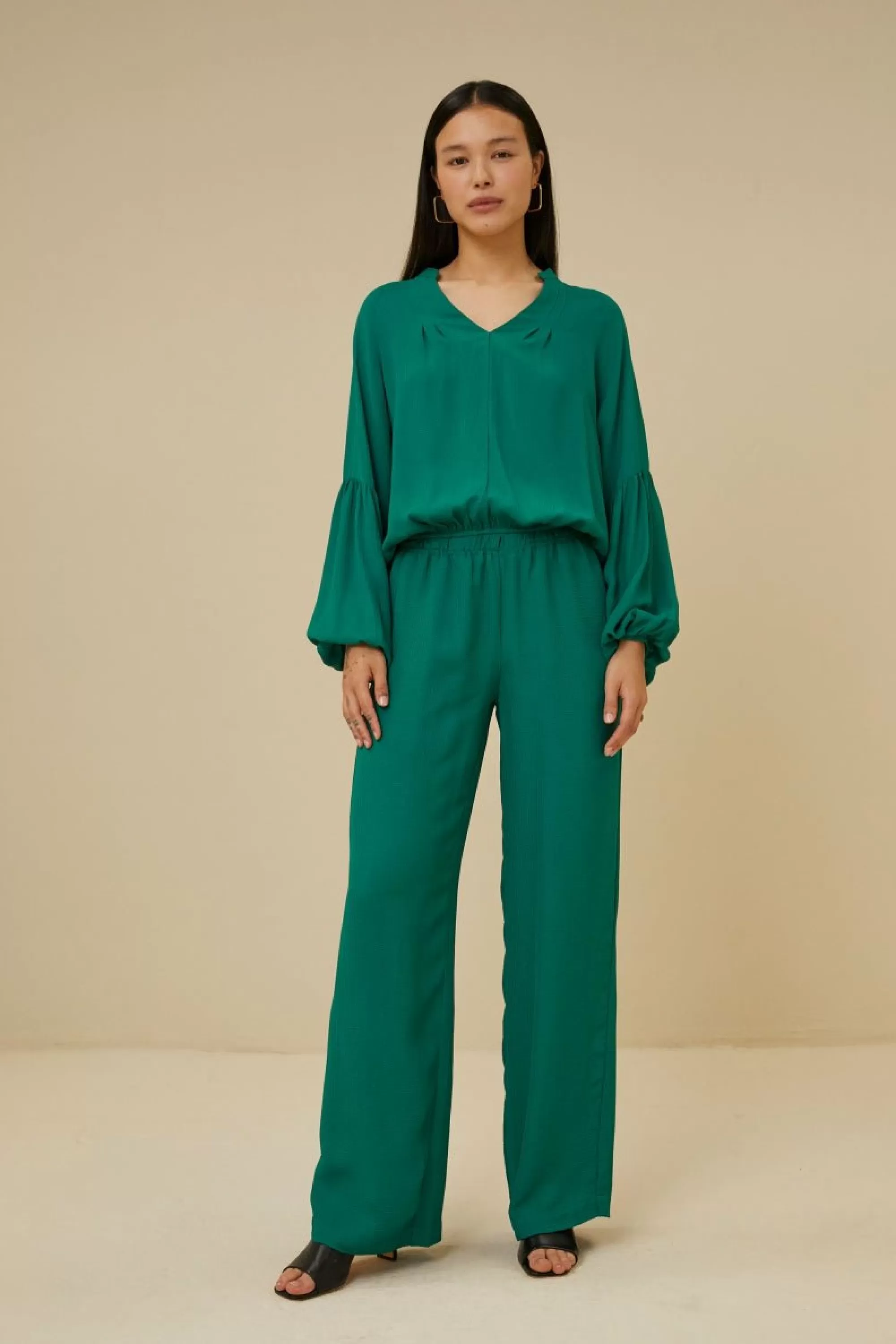 By bar Robyn Satin Stripe Pant Evergreen Best Sale