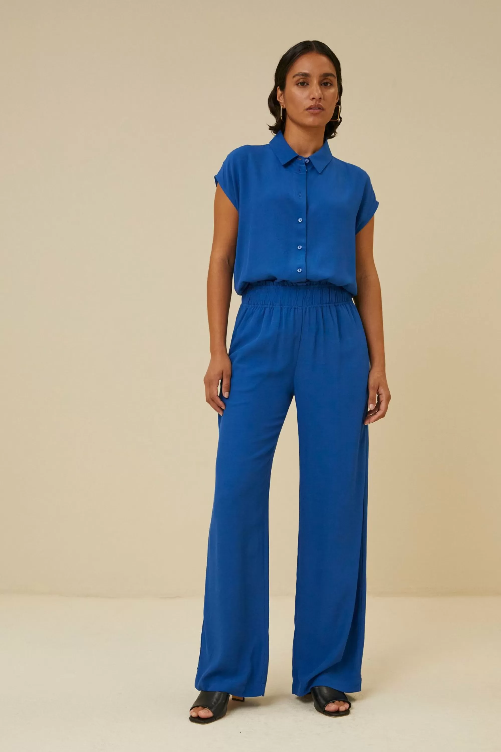 By bar Robyn Viscose Pant Kingsblue Hot