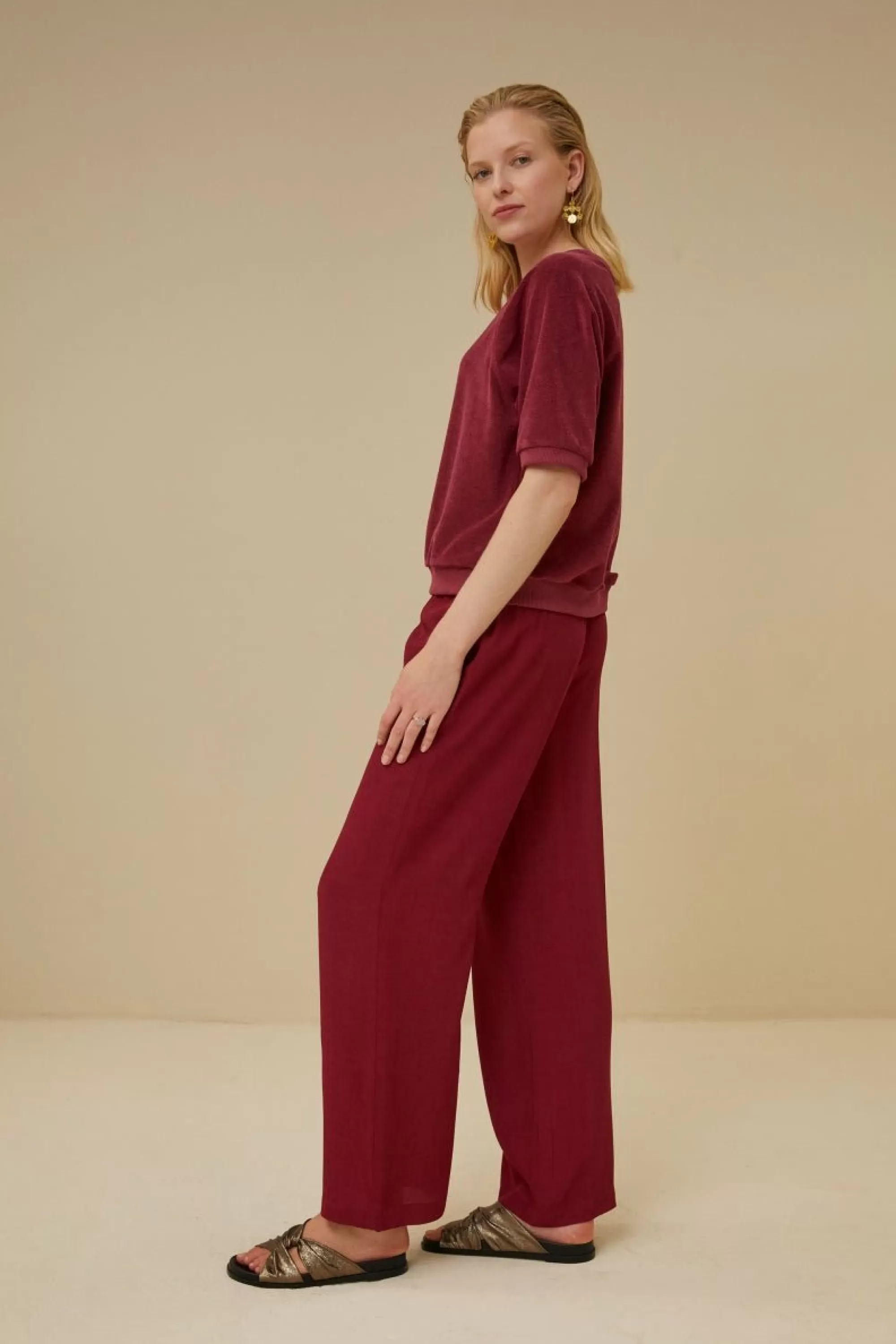 By bar Robyn Viscose Pant Grenache Sale