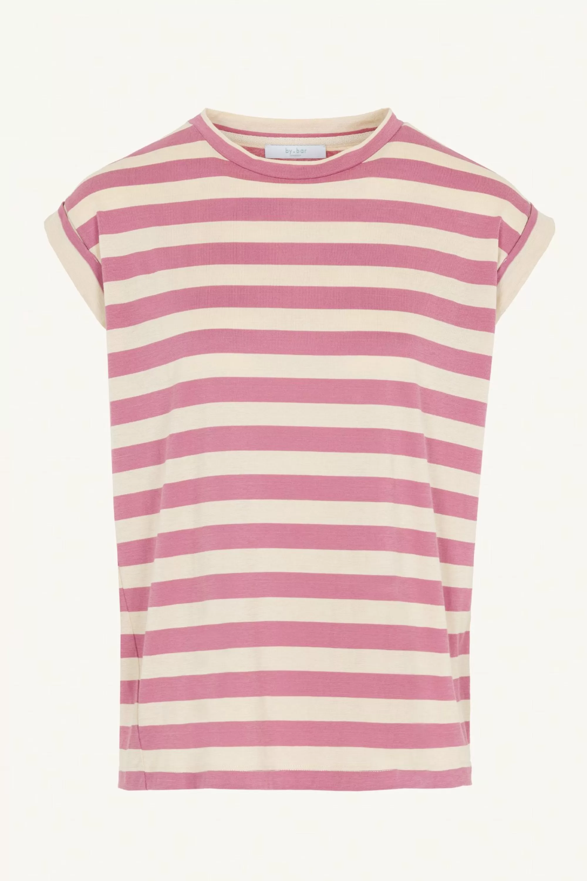 By bar Thelma Big V Stripe Top Raspberry Best Sale