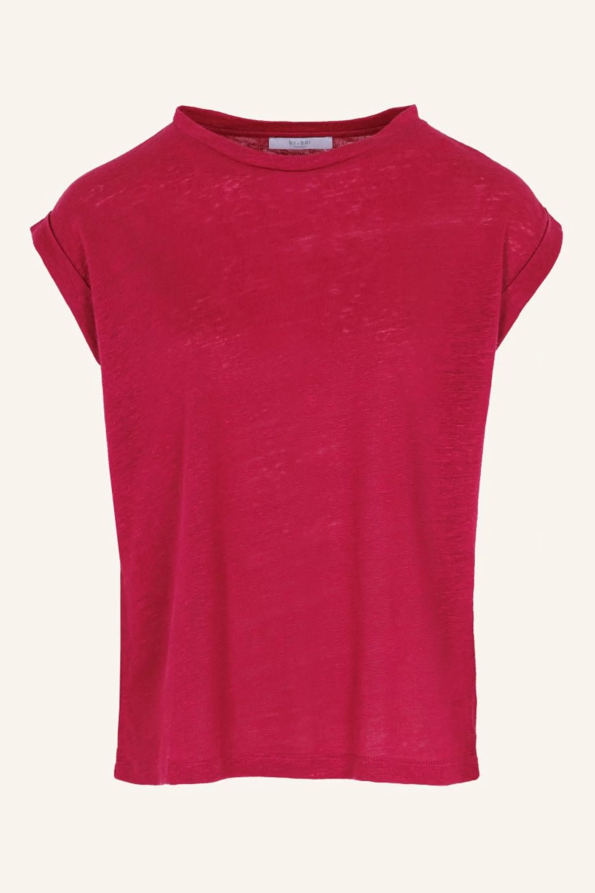 By bar Thelma Linen Top Cerise New