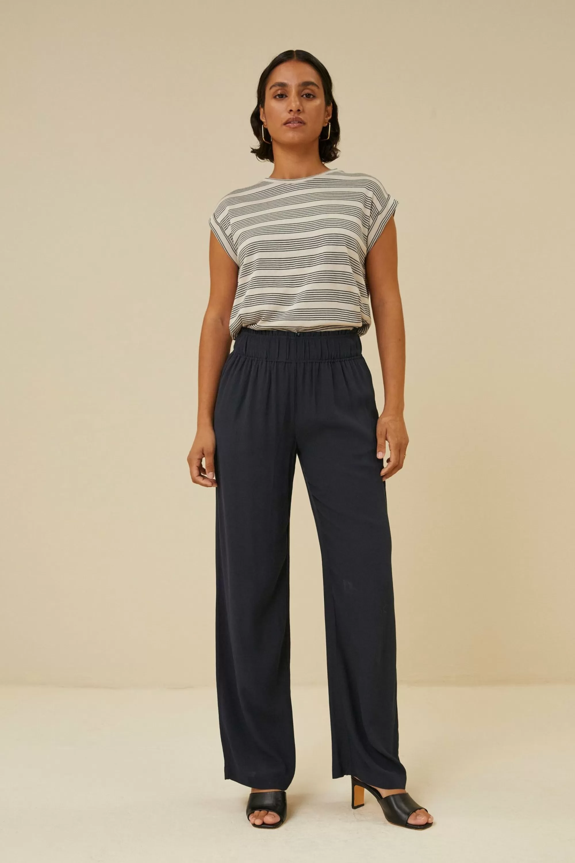 By bar Thelma Nautic Stripe Top Midnight Best Sale