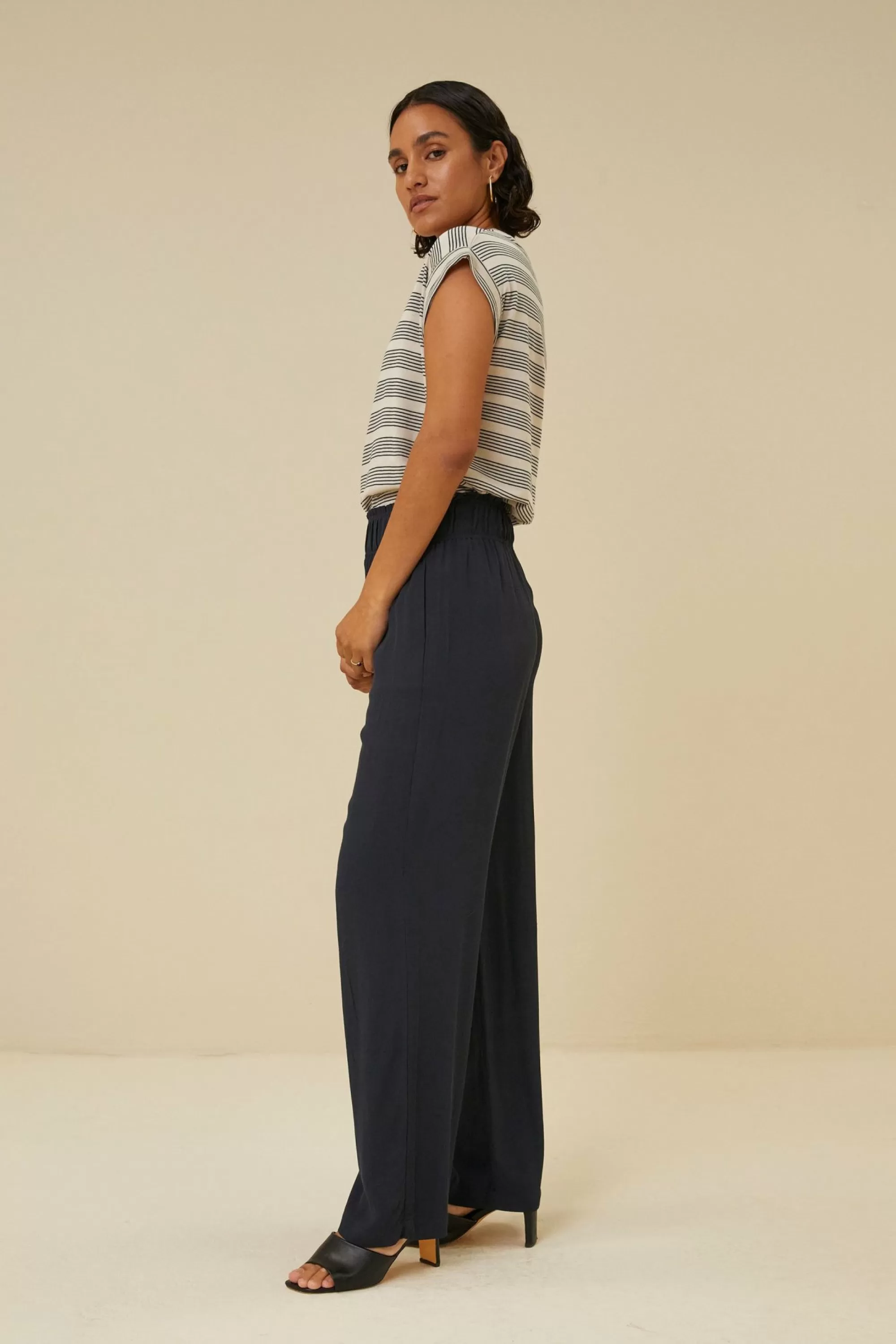 By bar Thelma Nautic Stripe Top Midnight Best Sale