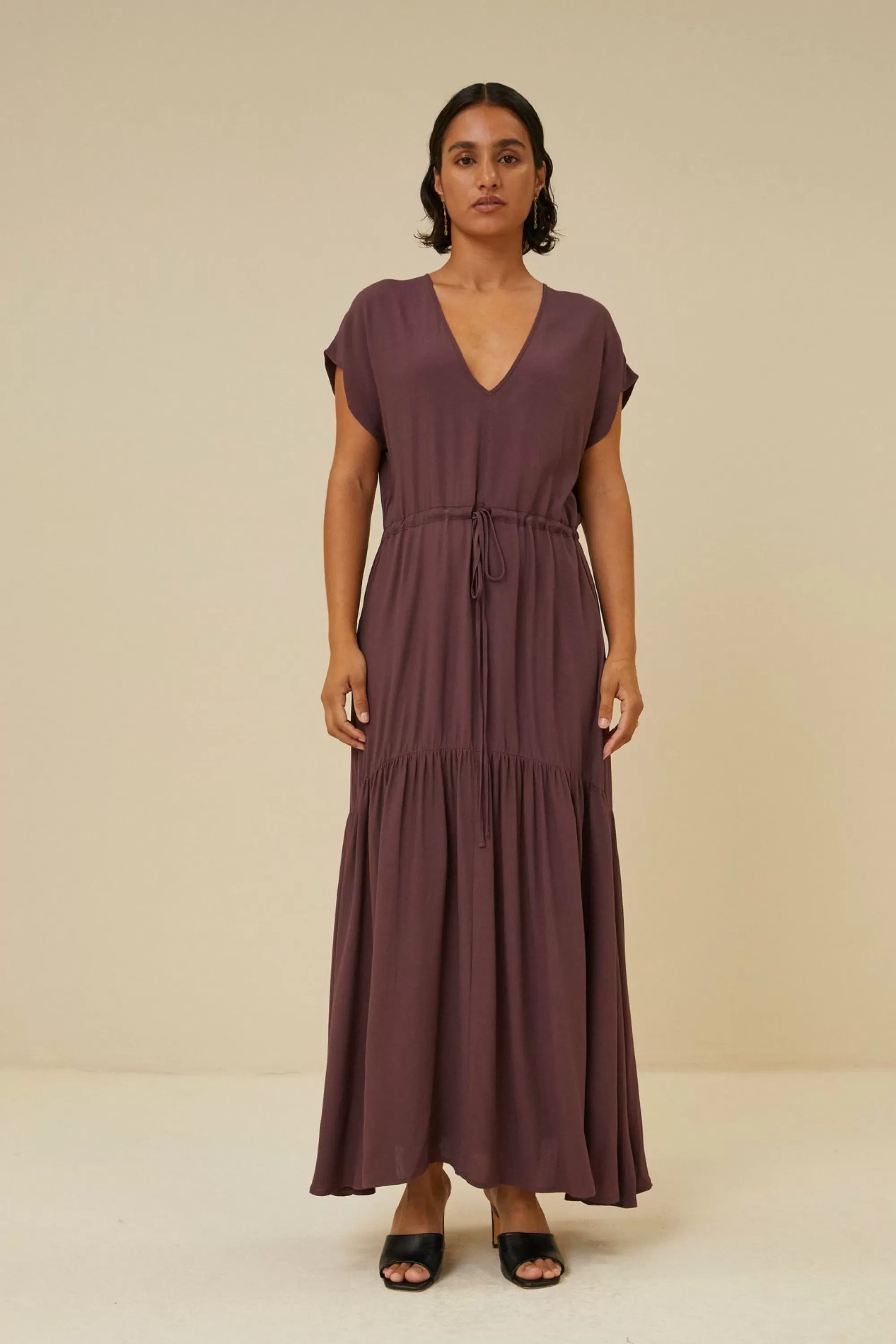 By bar Viona Viscose Dress Huckleberry Hot