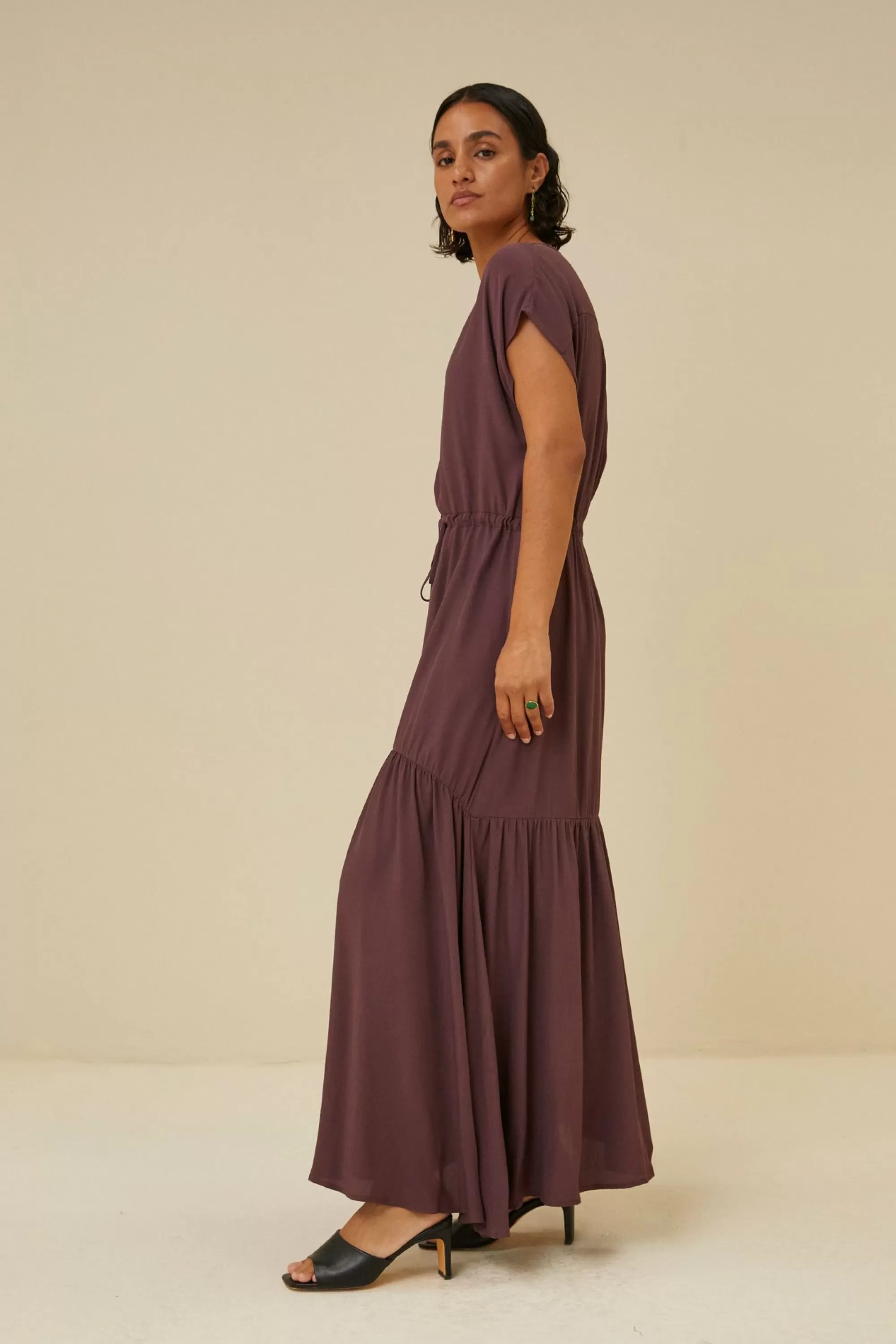 By bar Viona Viscose Dress Huckleberry Hot